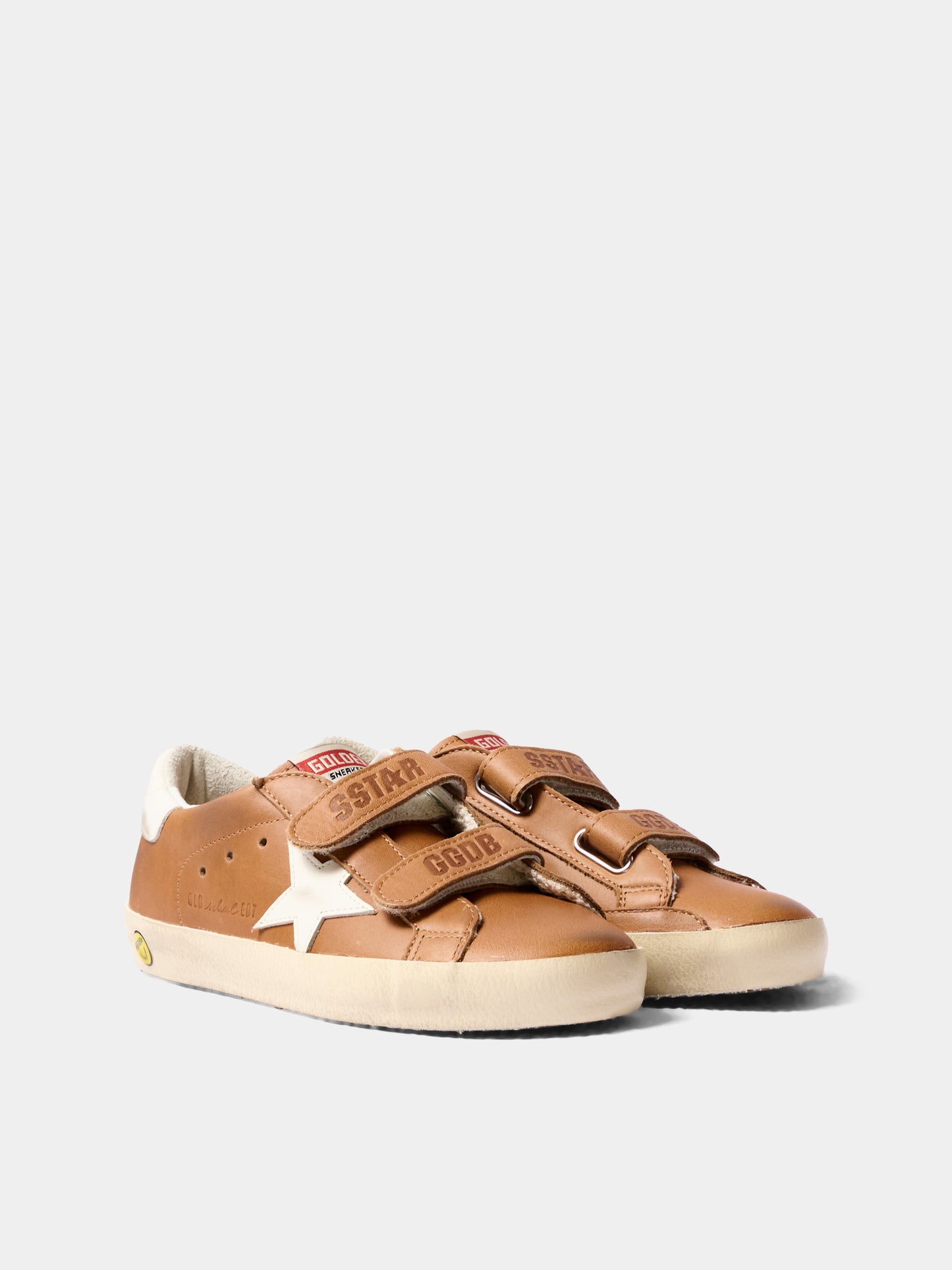 Sneakers Old School marroni a strappi per bambini,Golden Goose,GJF00111 F008644 55799