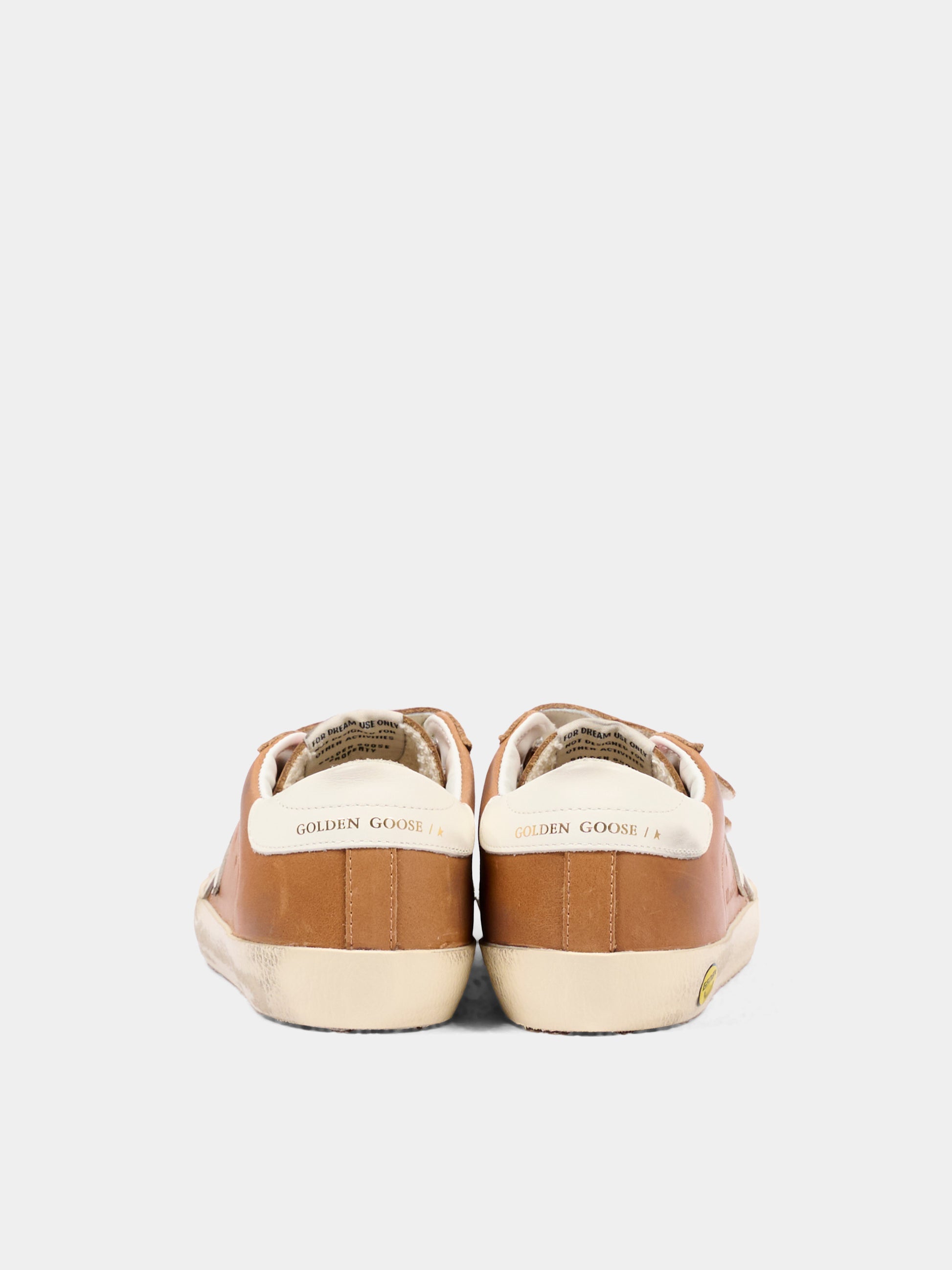 Sneakers Old School marroni a strappi per bambini,Golden Goose,GJF00111 F008644 55799