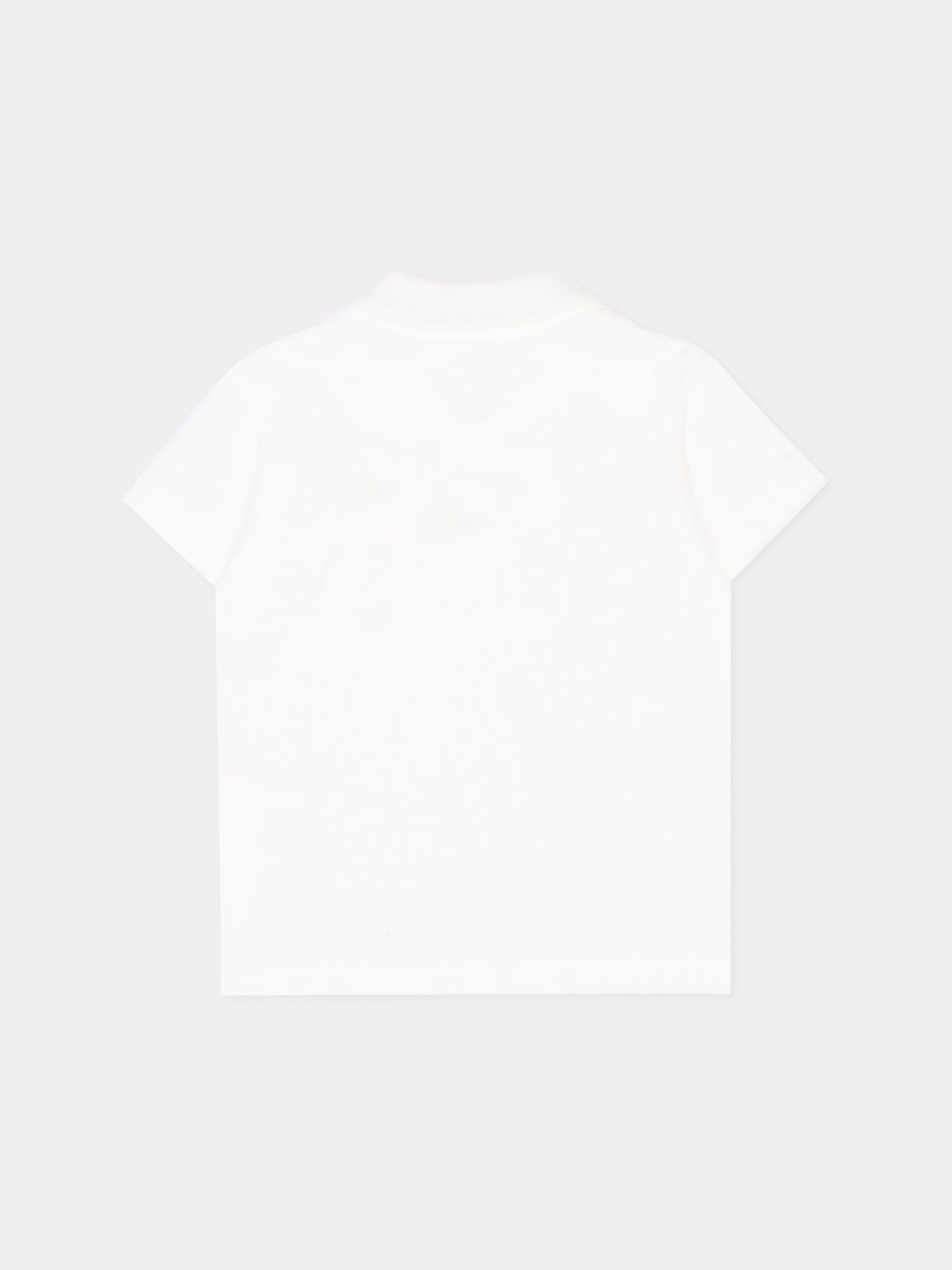 Polo bianca per neonato con logo,Versace,1025178 1A18165 2WO30