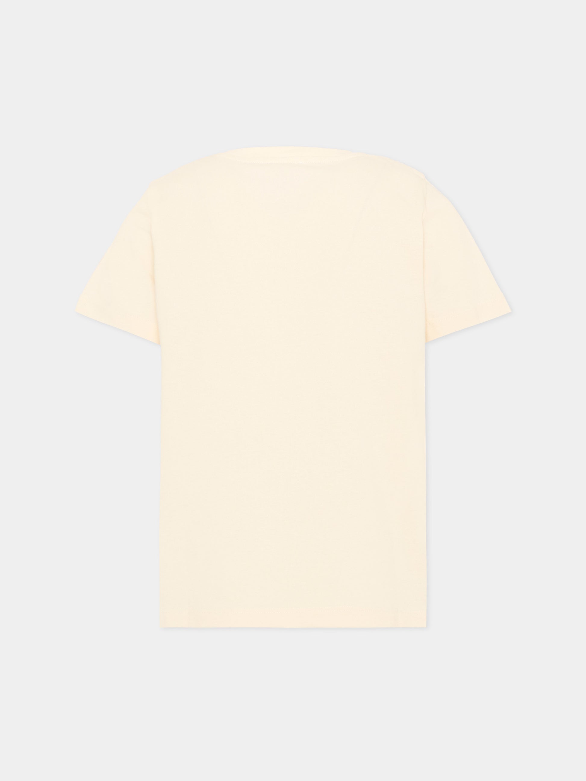 T-Shirt avorio per bambini con logo,Versace,1024946 1A18123 2YE00