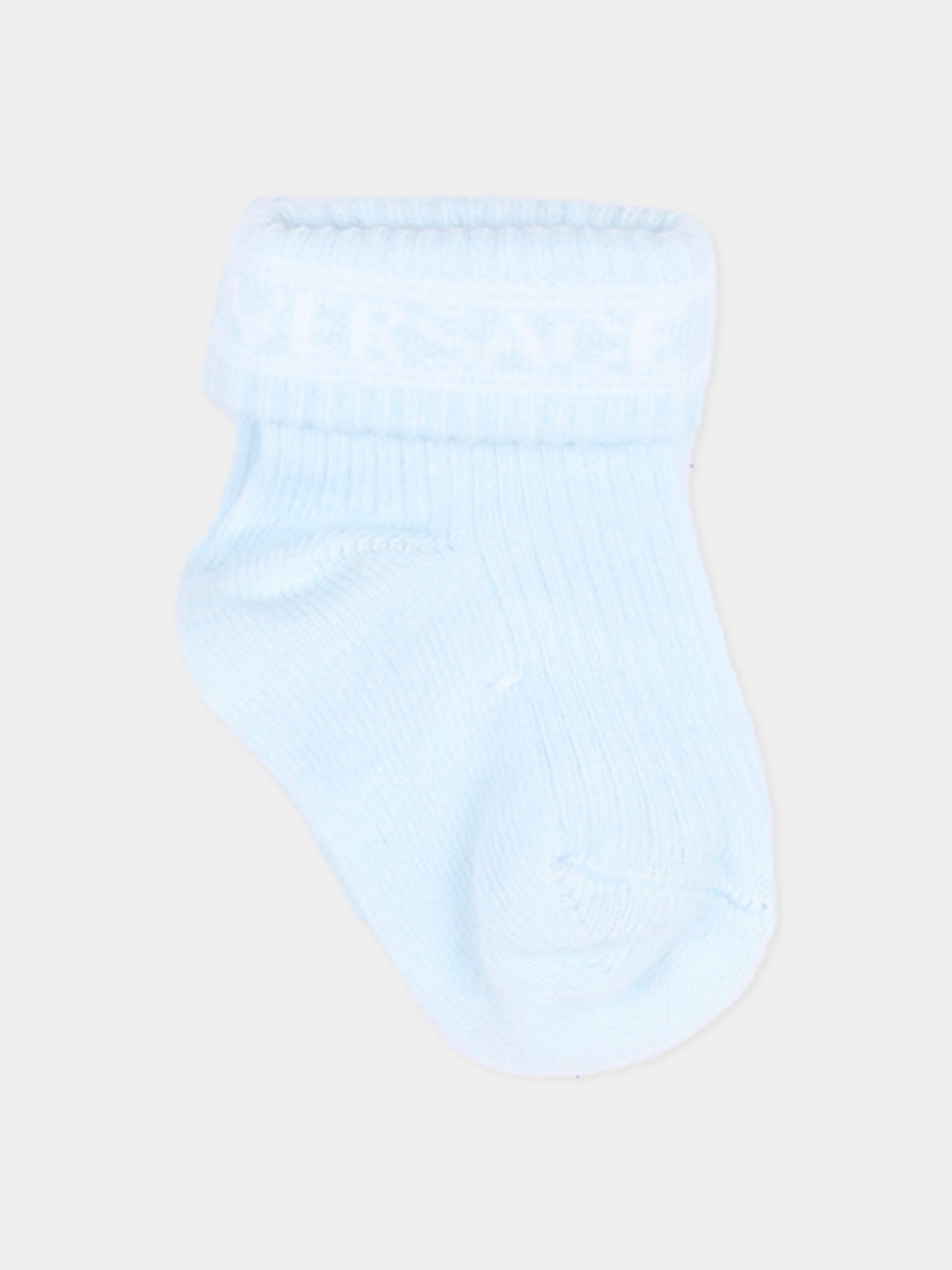 Calzini multicolor per neonato con logo,Versace,1022527 1A18061 6WN40