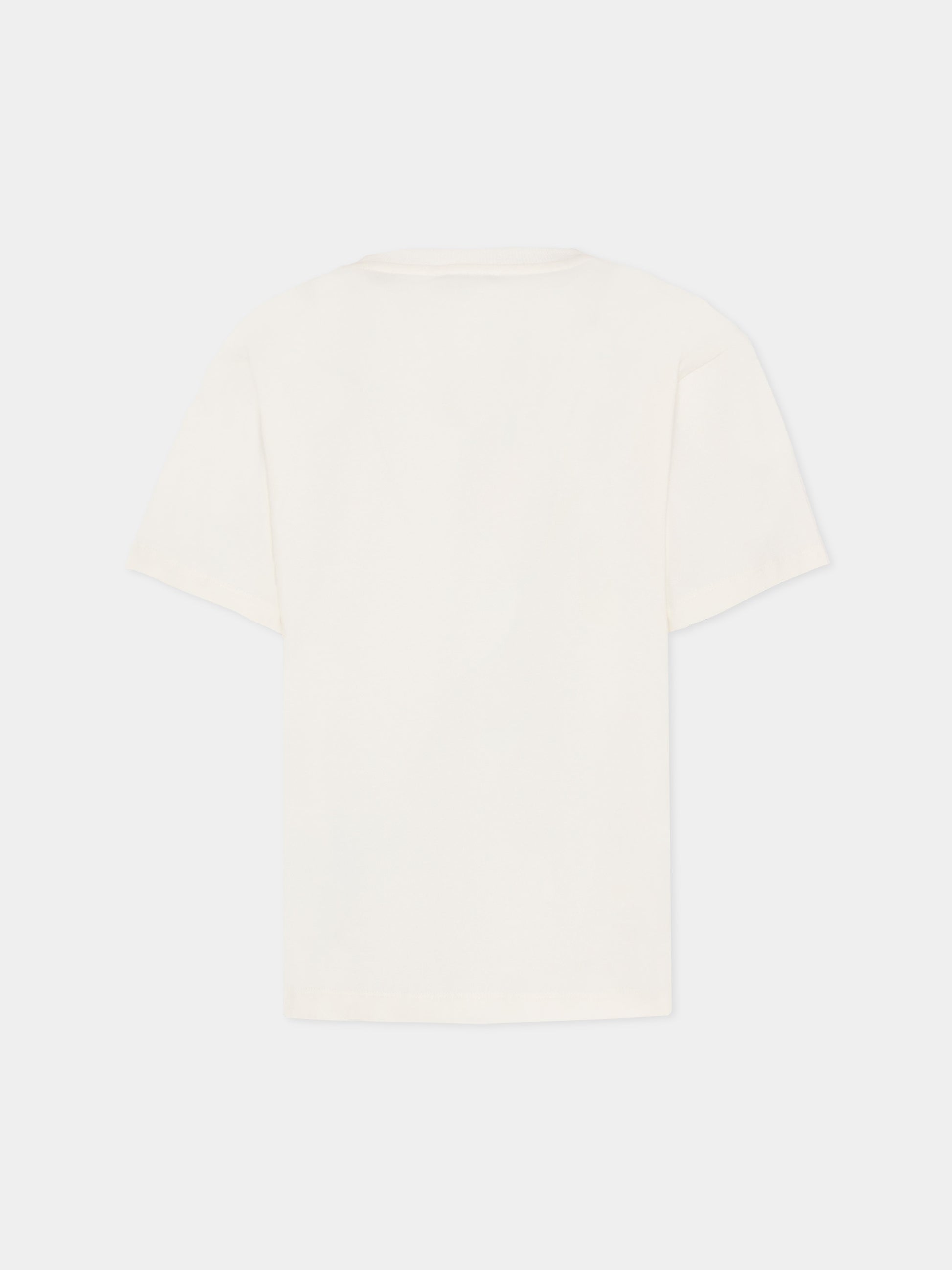 T-shirt avorio per bambina con Teddy Bear,Moschino Kids,HKM060 LBA11 10063