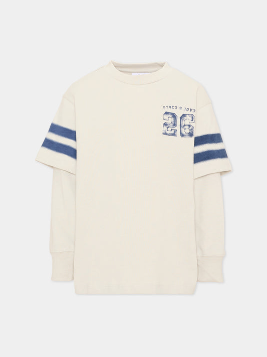 T-shirt grigia Renton per bambino,Molo,1W26A416 9798