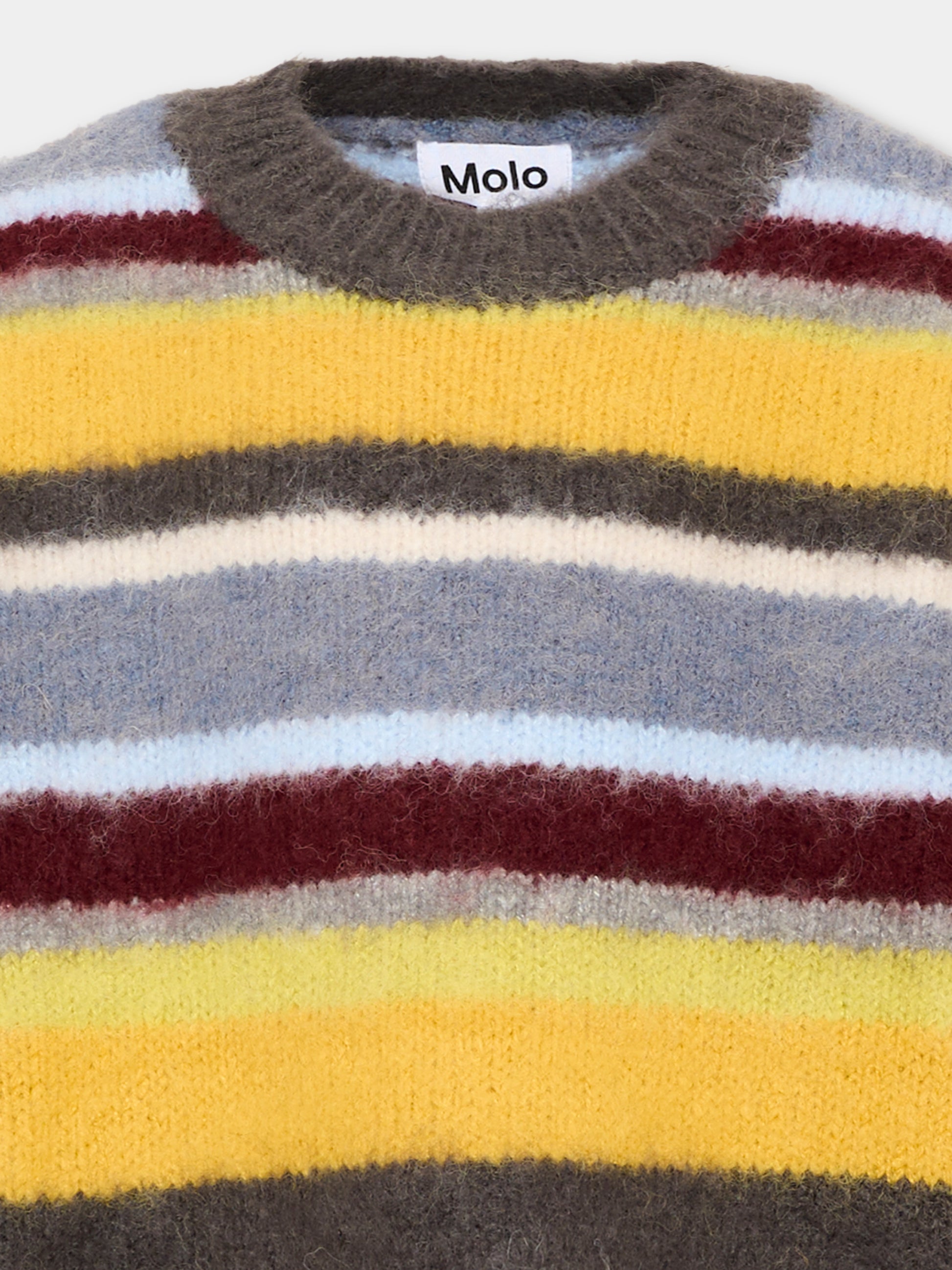 Maglione multicolor Brian per bambino a righe,Molo,1W26K202 5956