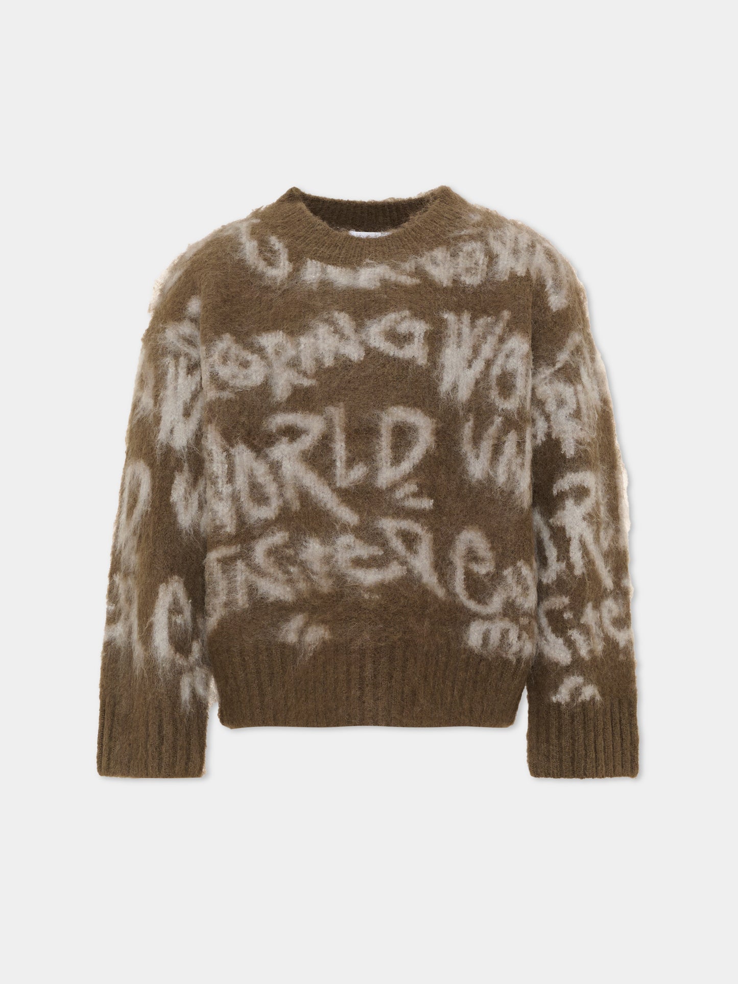Maglione marrone Brian per bambino con scritte,Molo,1W26K202 6261
