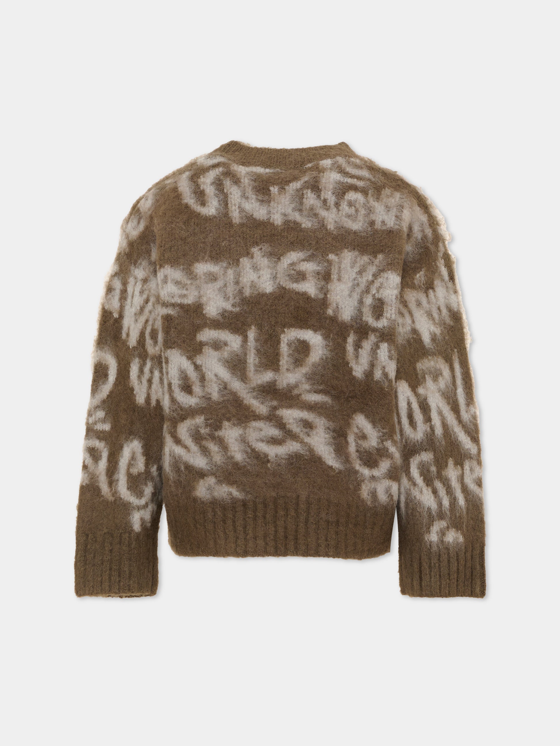Maglione marrone Brian per bambino con scritte,Molo,1W26K202 6261