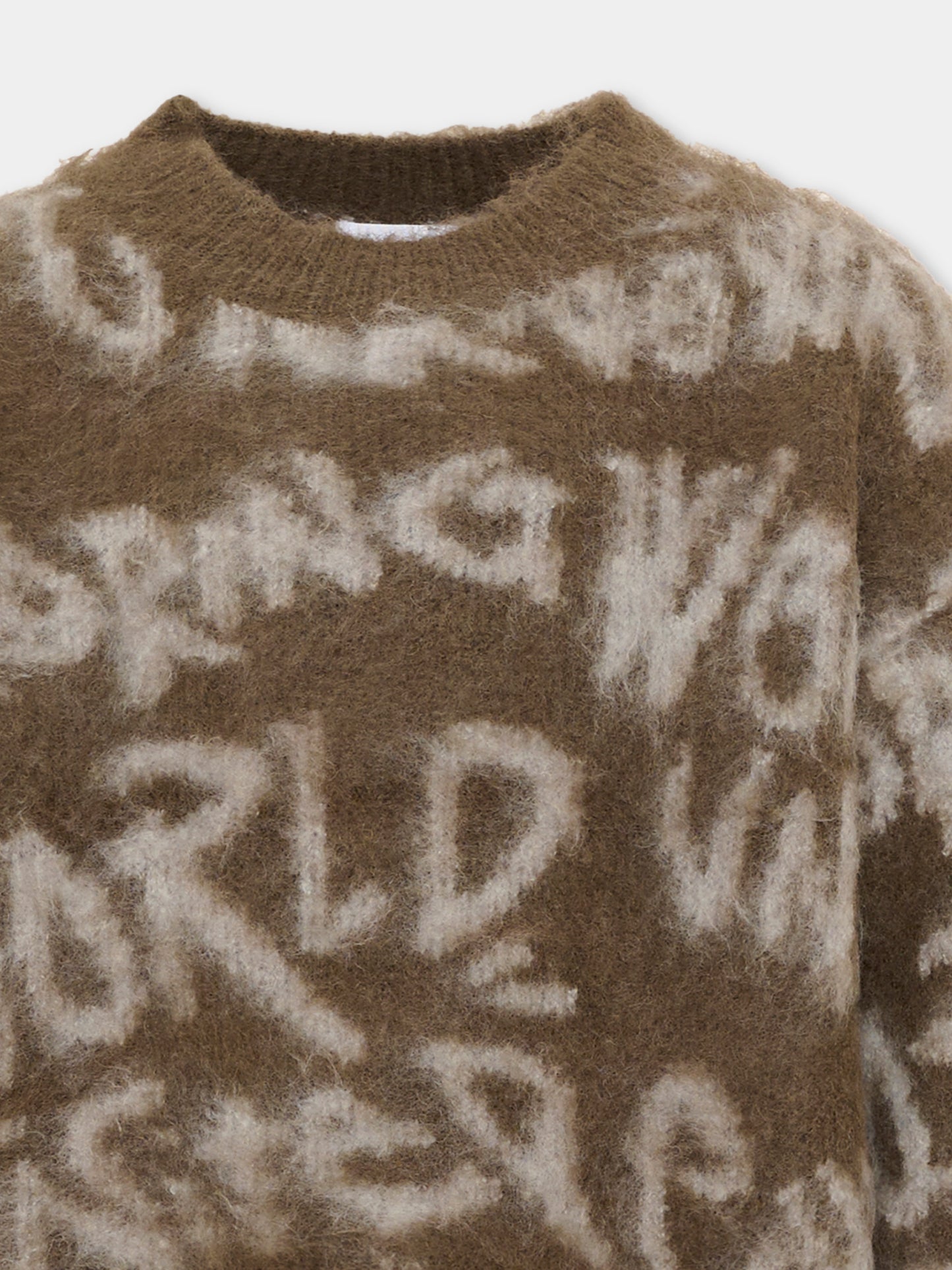 Maglione marrone Brian per bambino con scritte,Molo,1W26K202 6261