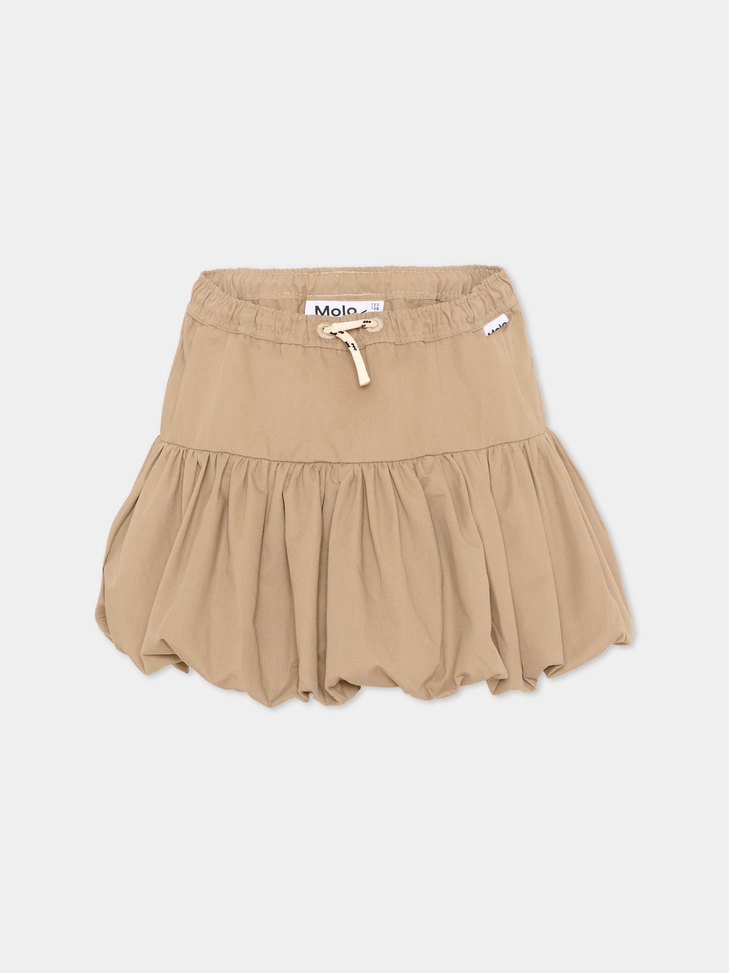 Gonna beige a palloncino Britta per bambina,Molo,2W26D106 5732