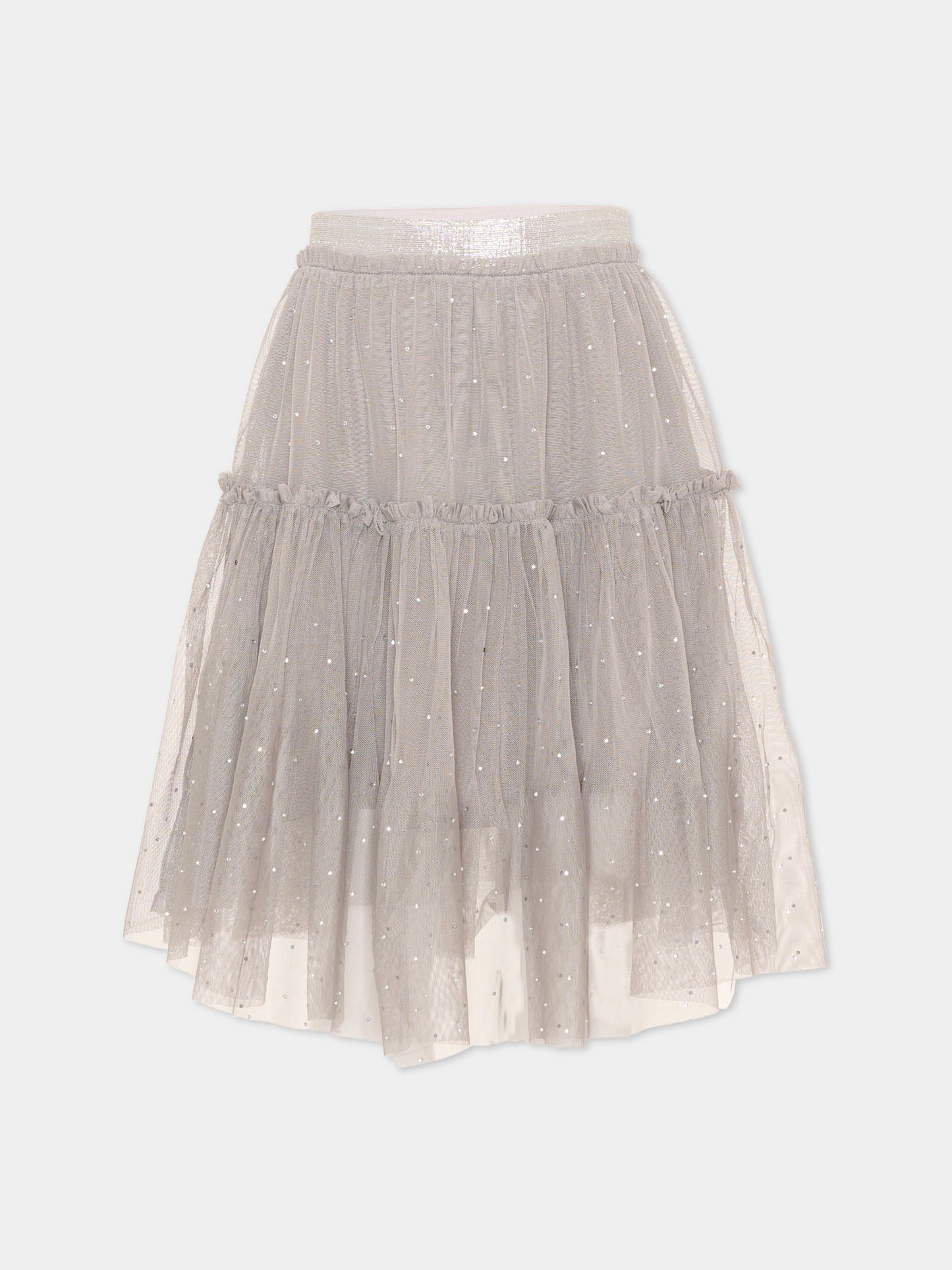Gonna grigia Bille per bambina,Molo,2W26D113 2949