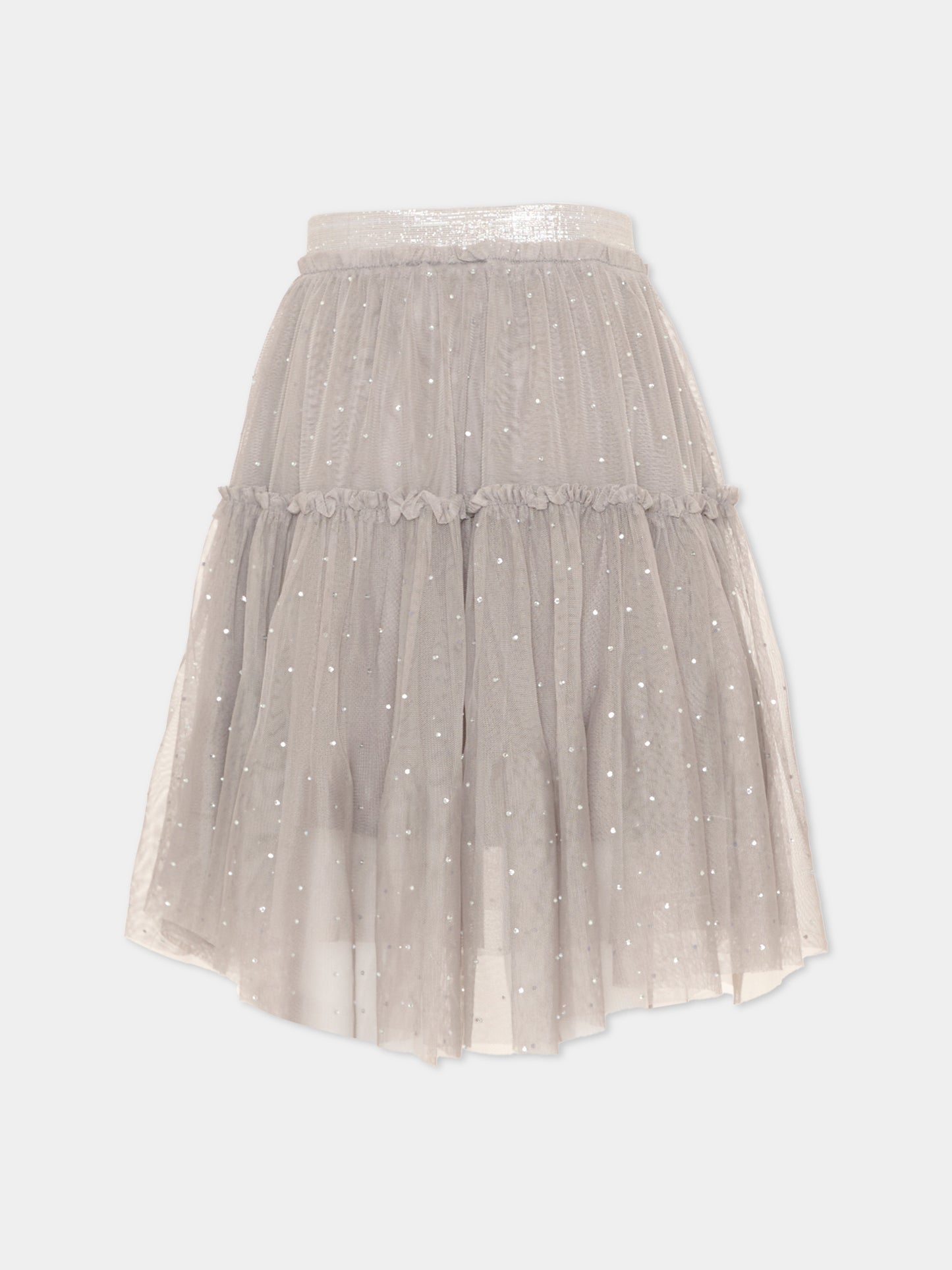 Gonna grigia Bille per bambina,Molo,2W26D113 2949