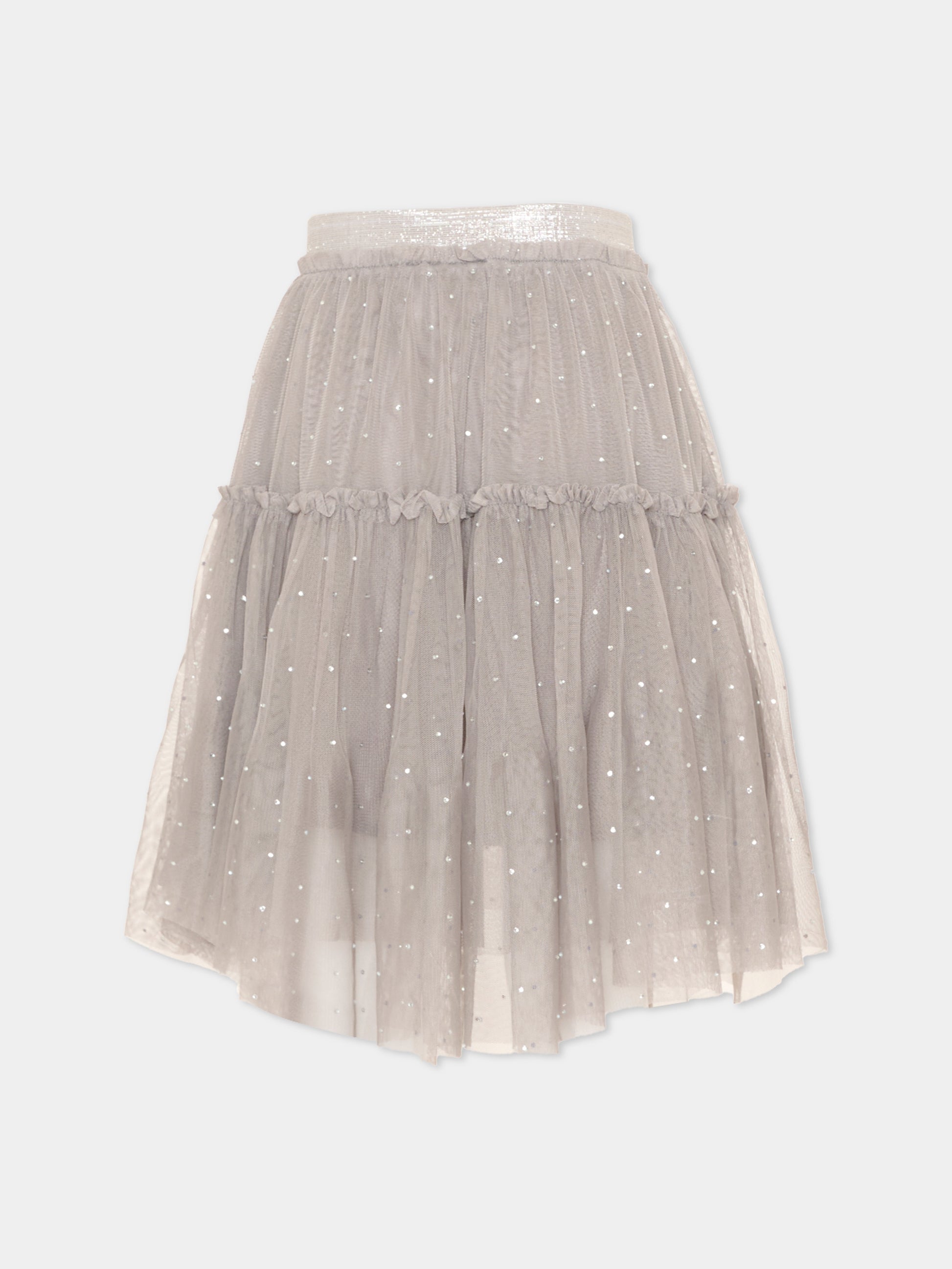 Gonna grigia Bille per bambina,Molo,2W26D113 2949