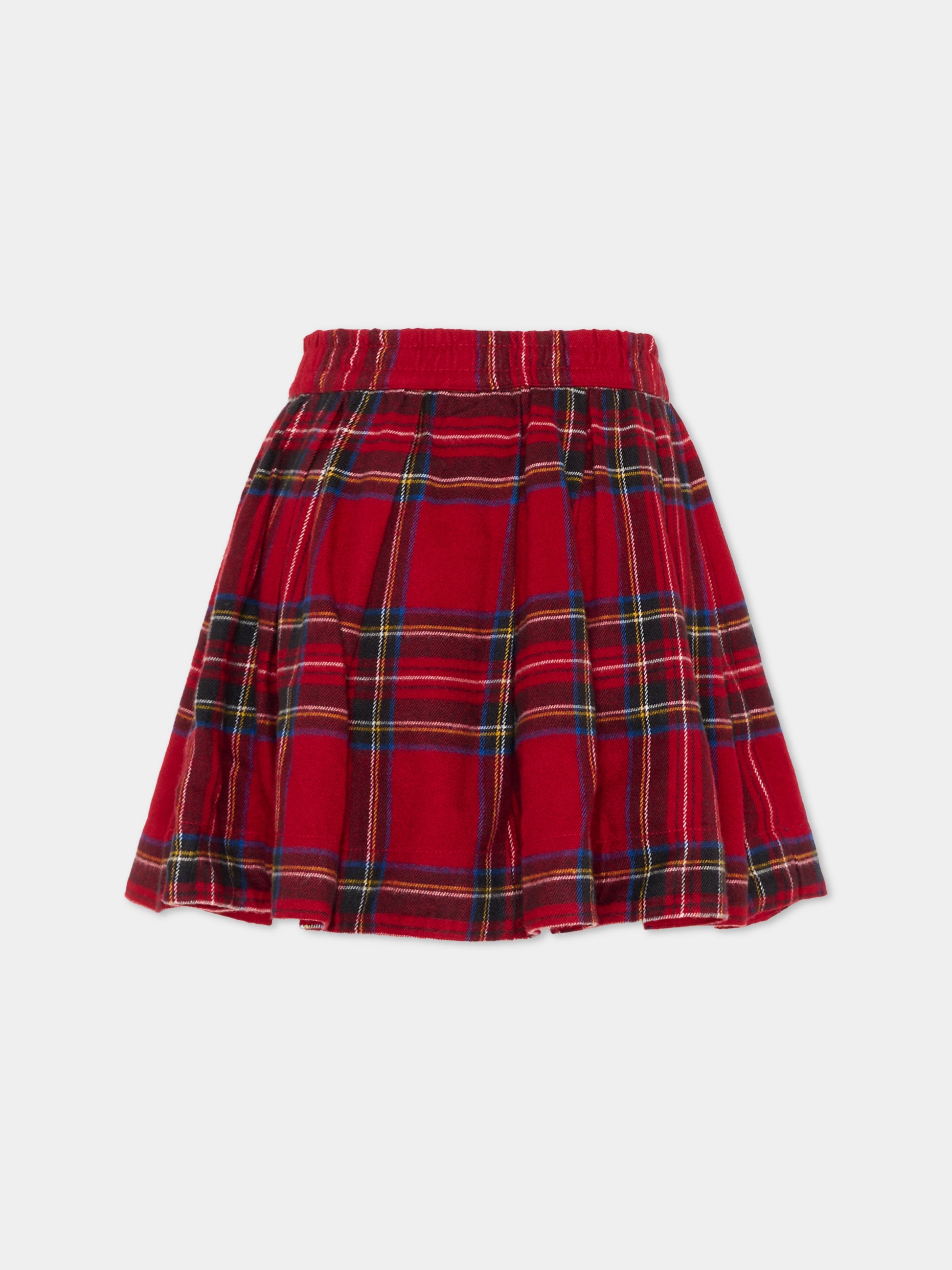 Gonna rossa Breeta per bambina tartan,Molo,2W26D131 5778