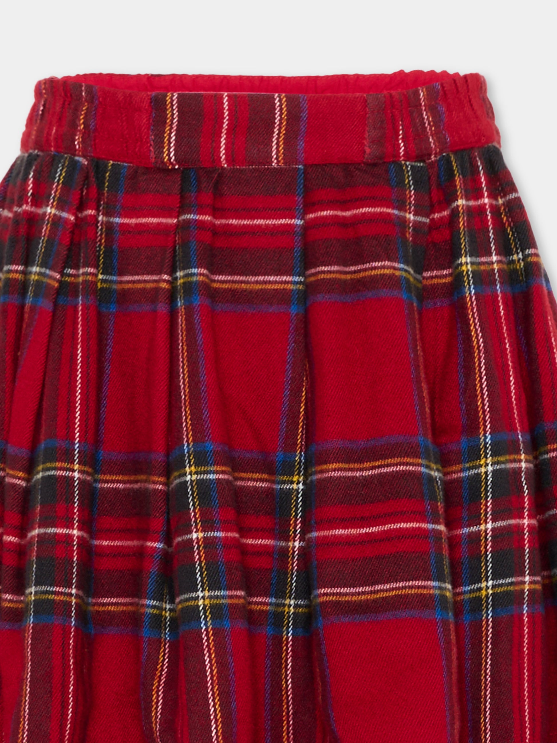 Gonna rossa Breeta per bambina tartan,Molo,2W26D131 5778