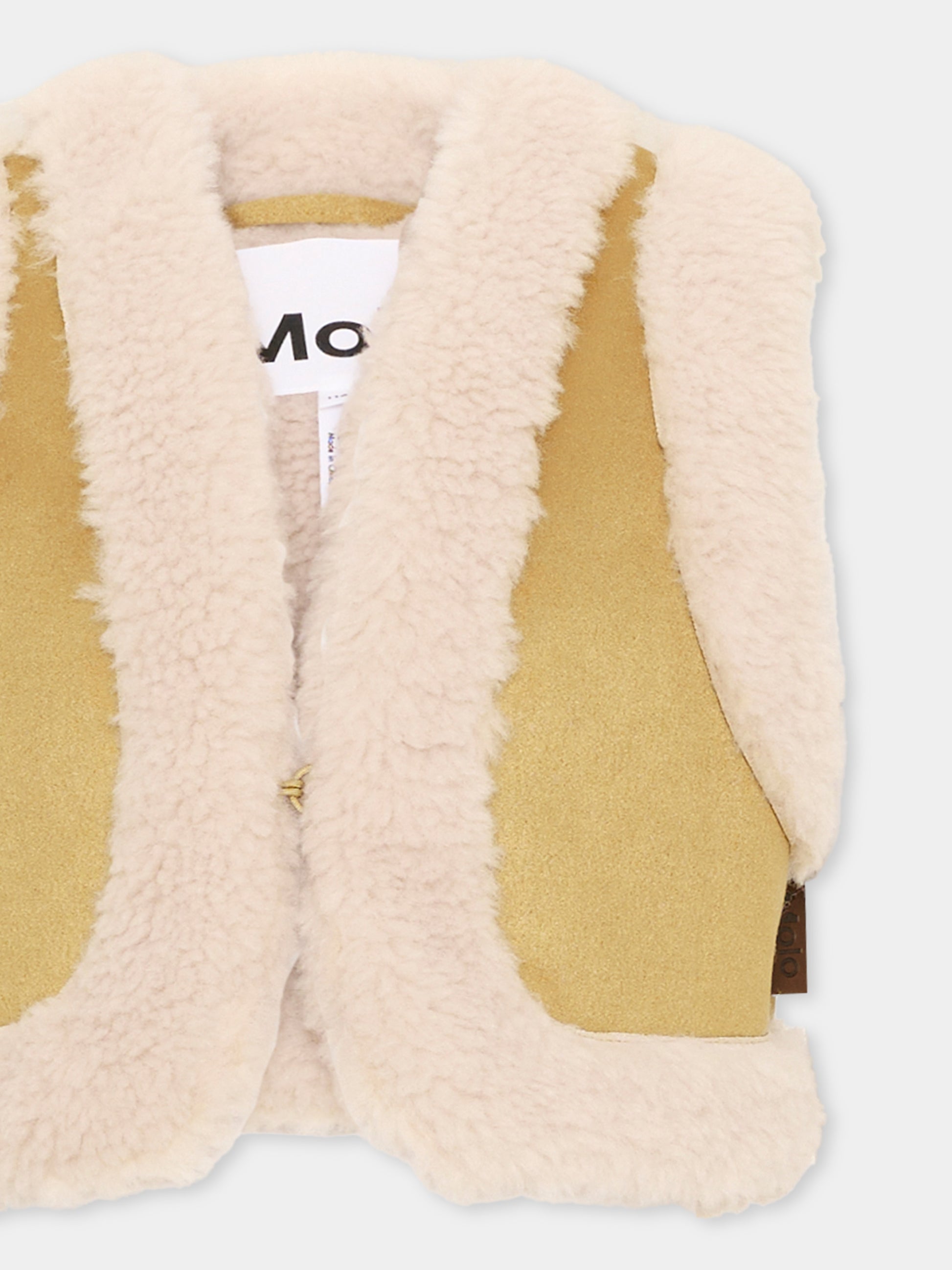 Gilet beige Hildur per bambina,Molo,2W26M201 5725