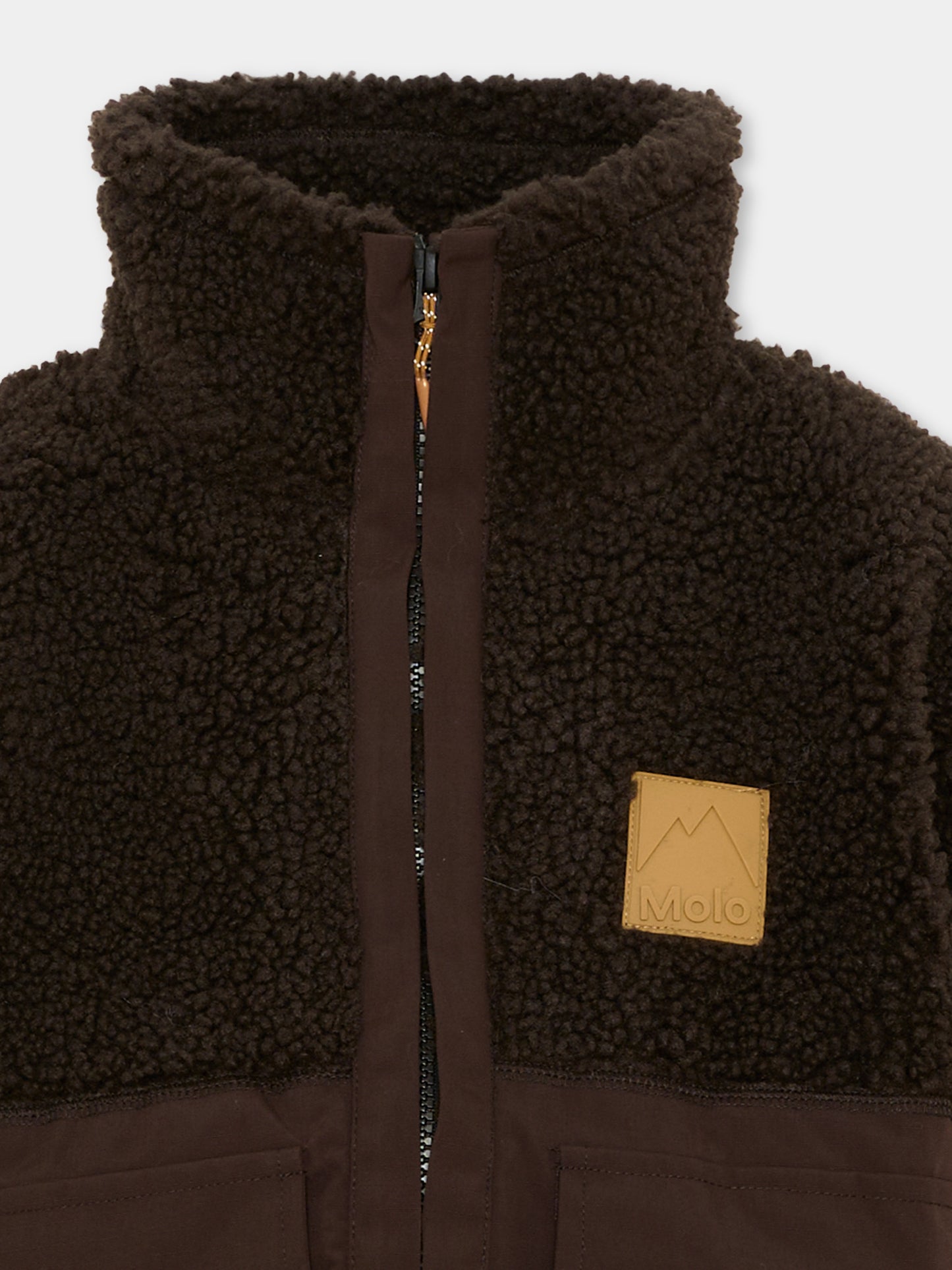 Ecopelliccia marrone Utha per bambino,Molo,5W26L204 5993