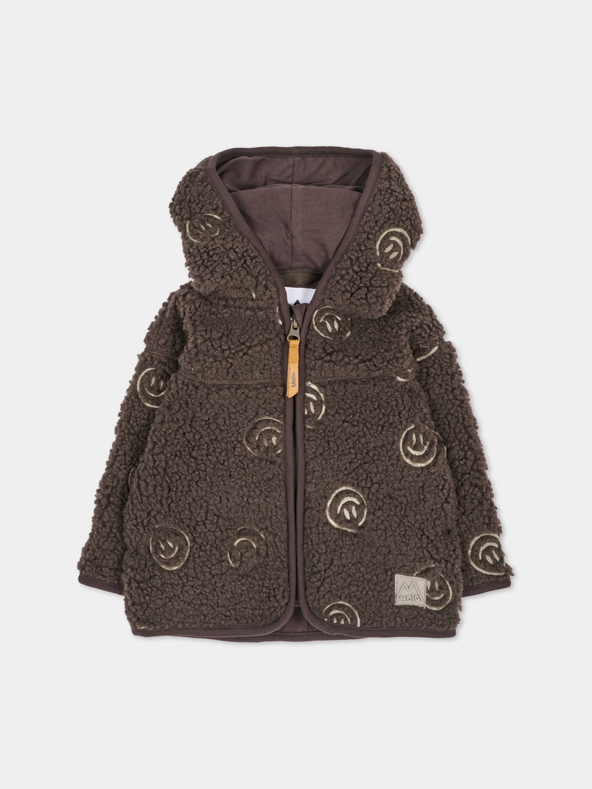 Ecopelliccia marrone Ummi per neonati smiley,Molo,5W26L207 3515