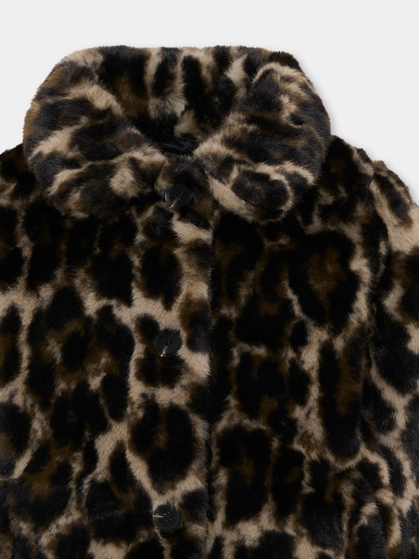 Ecopelliccia marrone Hera animalier per bambina,Molo,5W26M306 9783