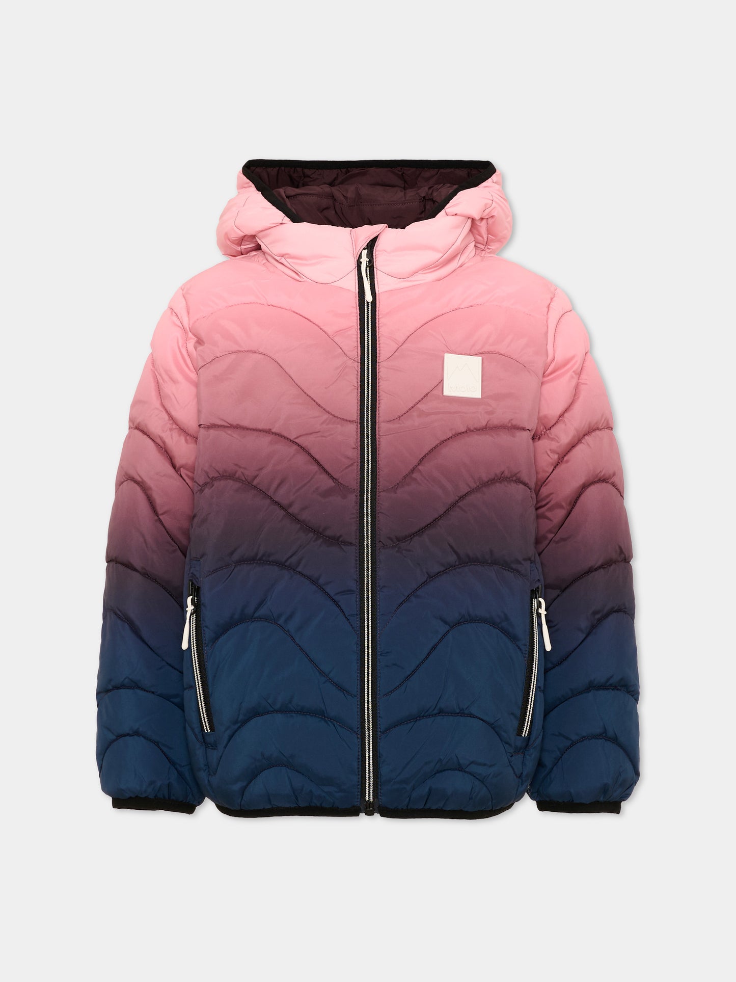 Piumino multicolor Hao per bambina dégradé,Molo,5W26M311 5711