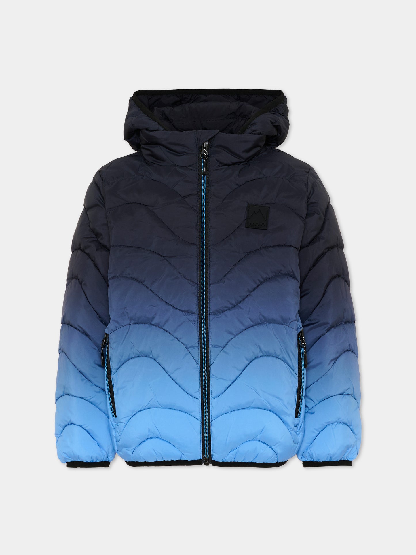 Piumino blu Hao per bambino sfumato,Molo,5W26M311 5714