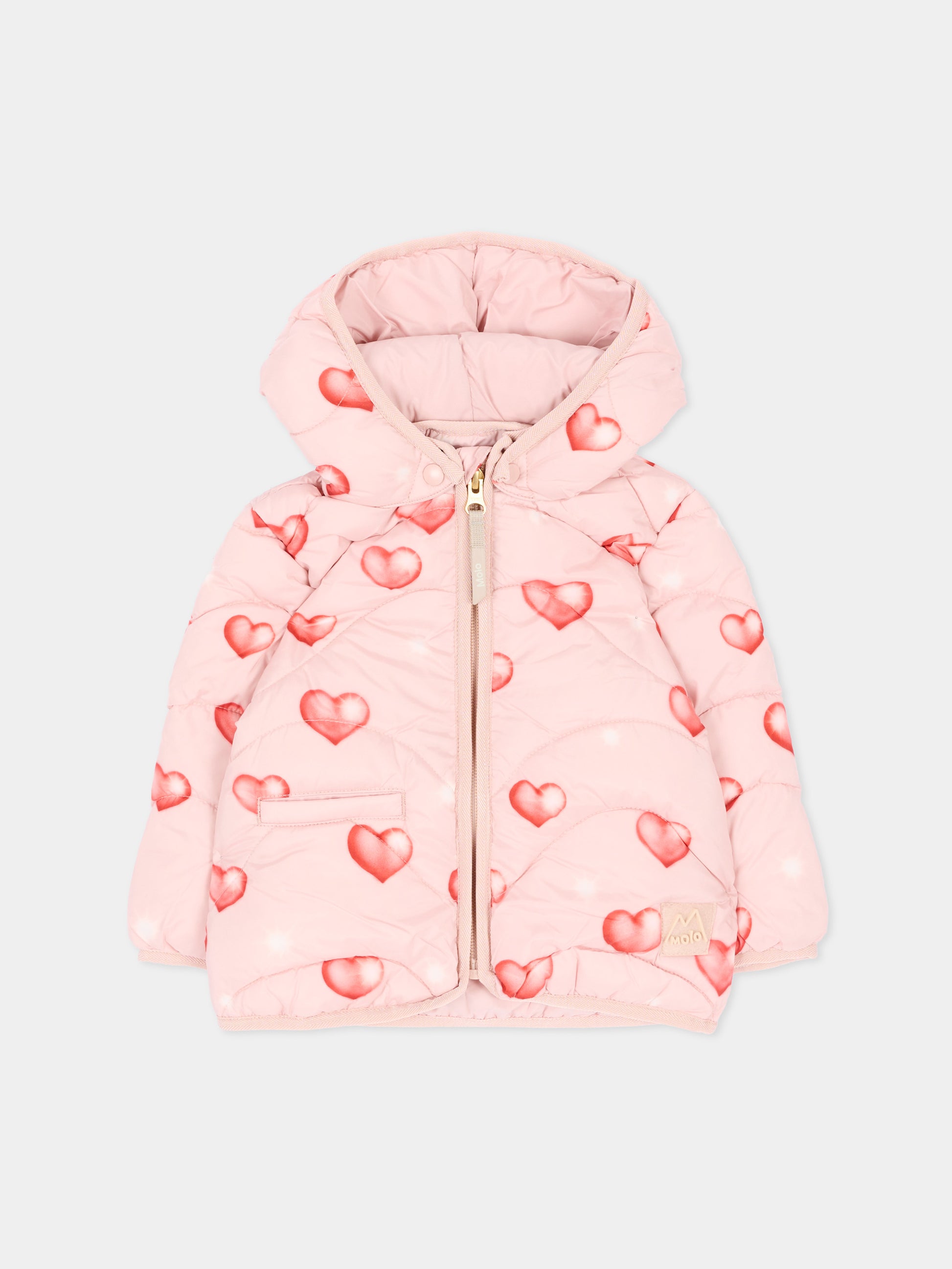 Piumino rosa Harmony per neonata,Molo,5W26M326 5741