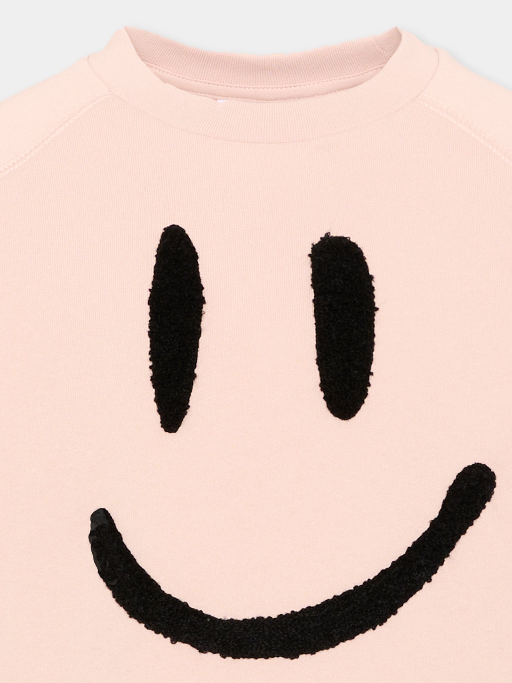 Felpa rosa  Mike  per bambina smile,Molo,6W26J201 8058