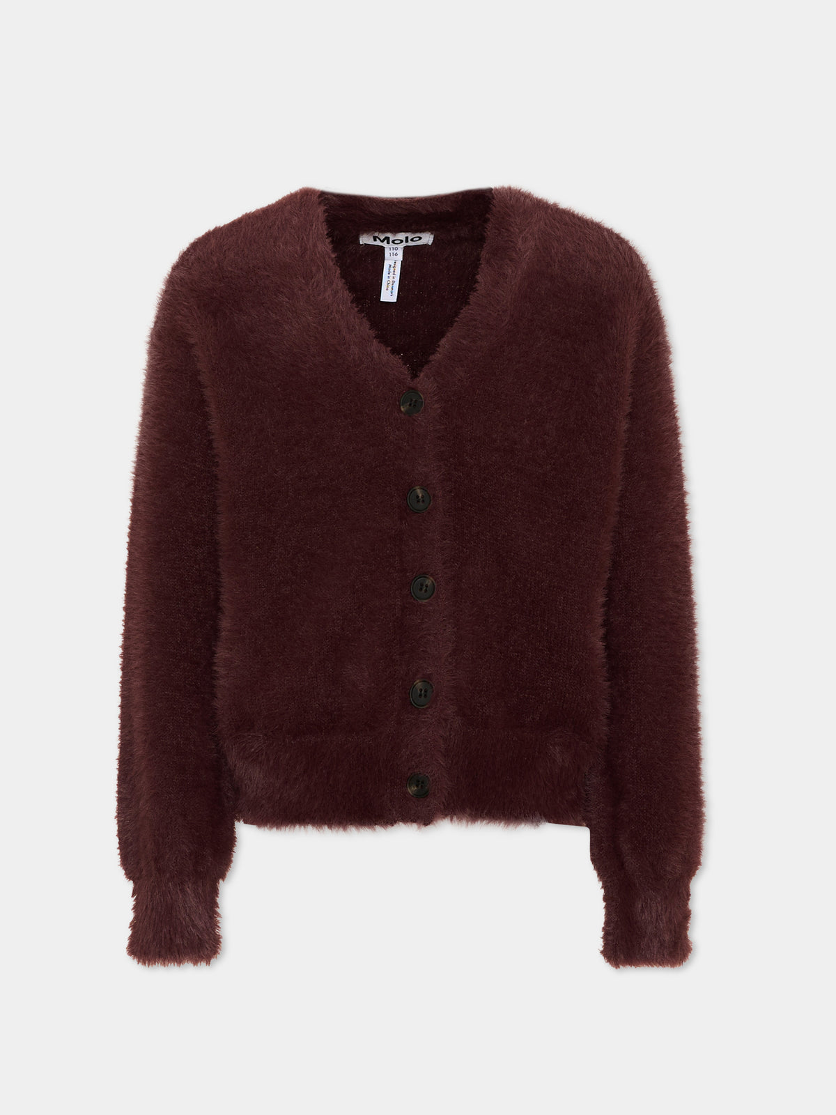 Cardigan bordeaux per bambina,Molo,6W26K304 2226