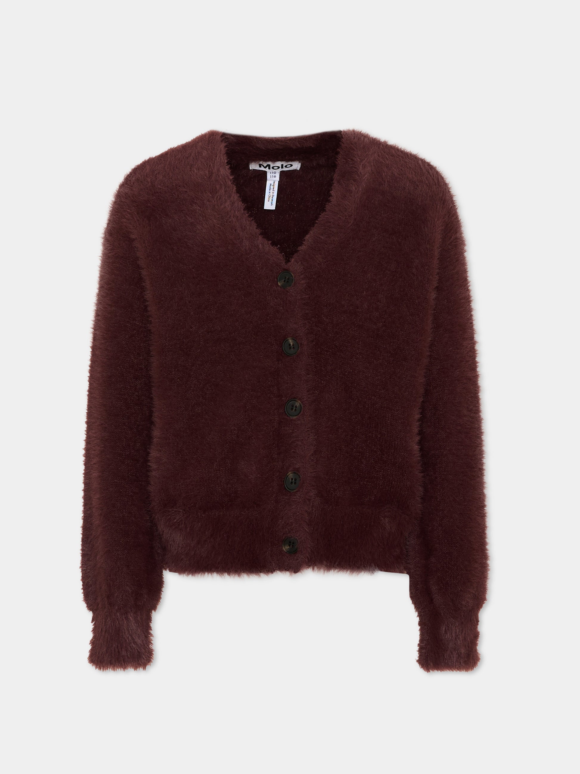 Cardigan bordeaux per bambina,Molo,6W26K304 2226
