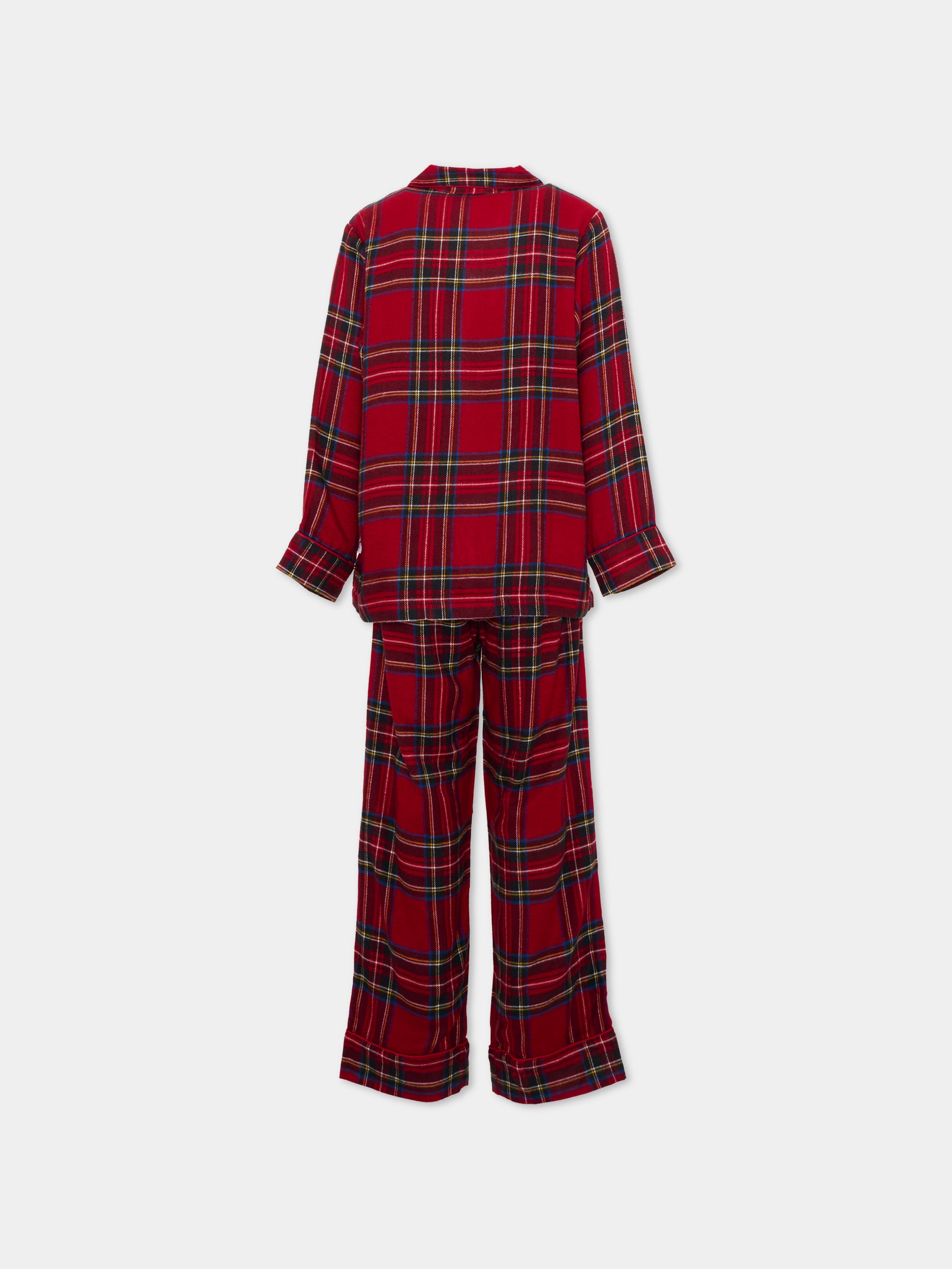 Pigiama rosso Lex per bambino tartan,Molo,6W26R504 5778