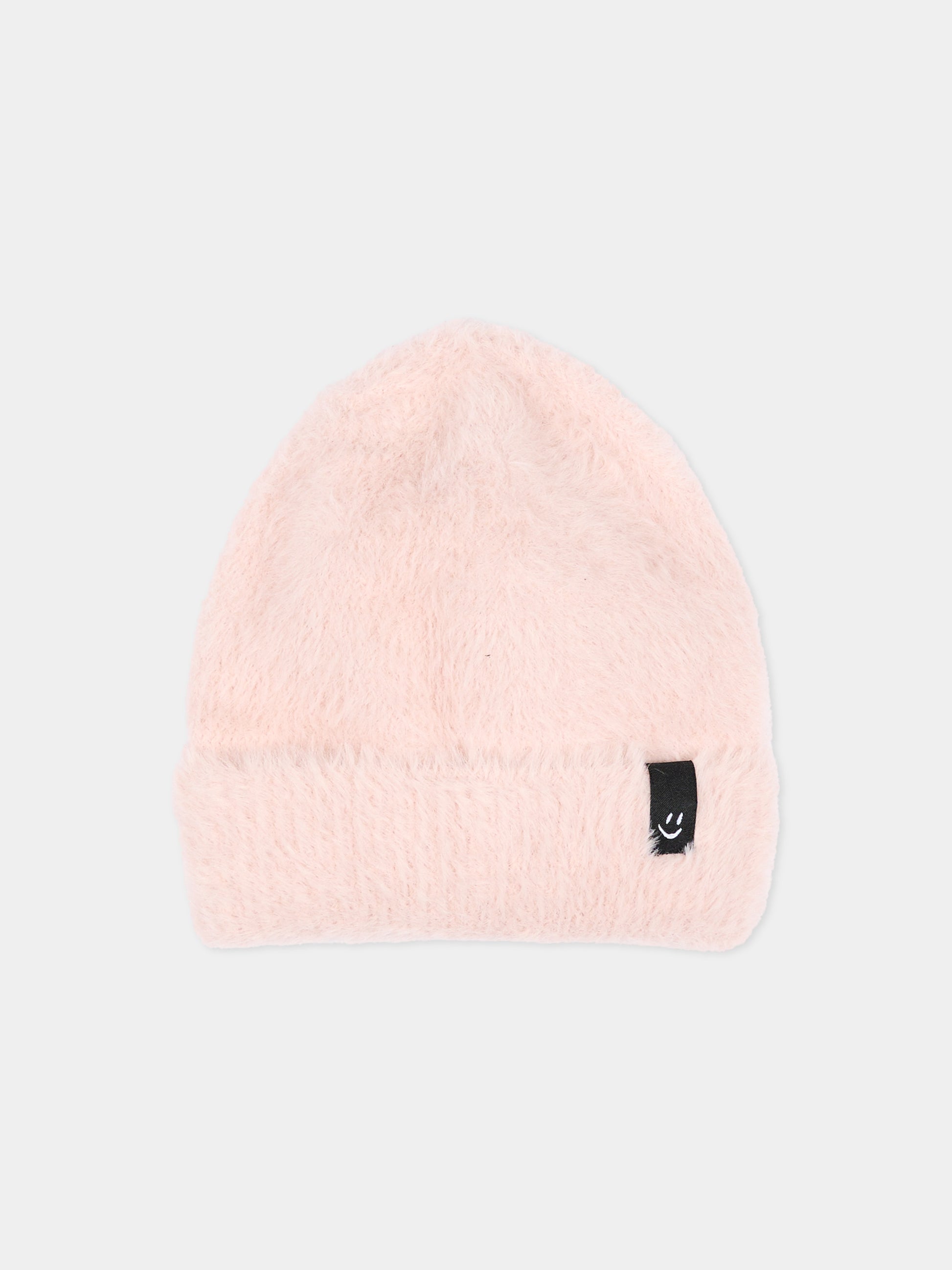 Berretto rosa karin per bambina con risvolto,Molo,7W26S312 8058