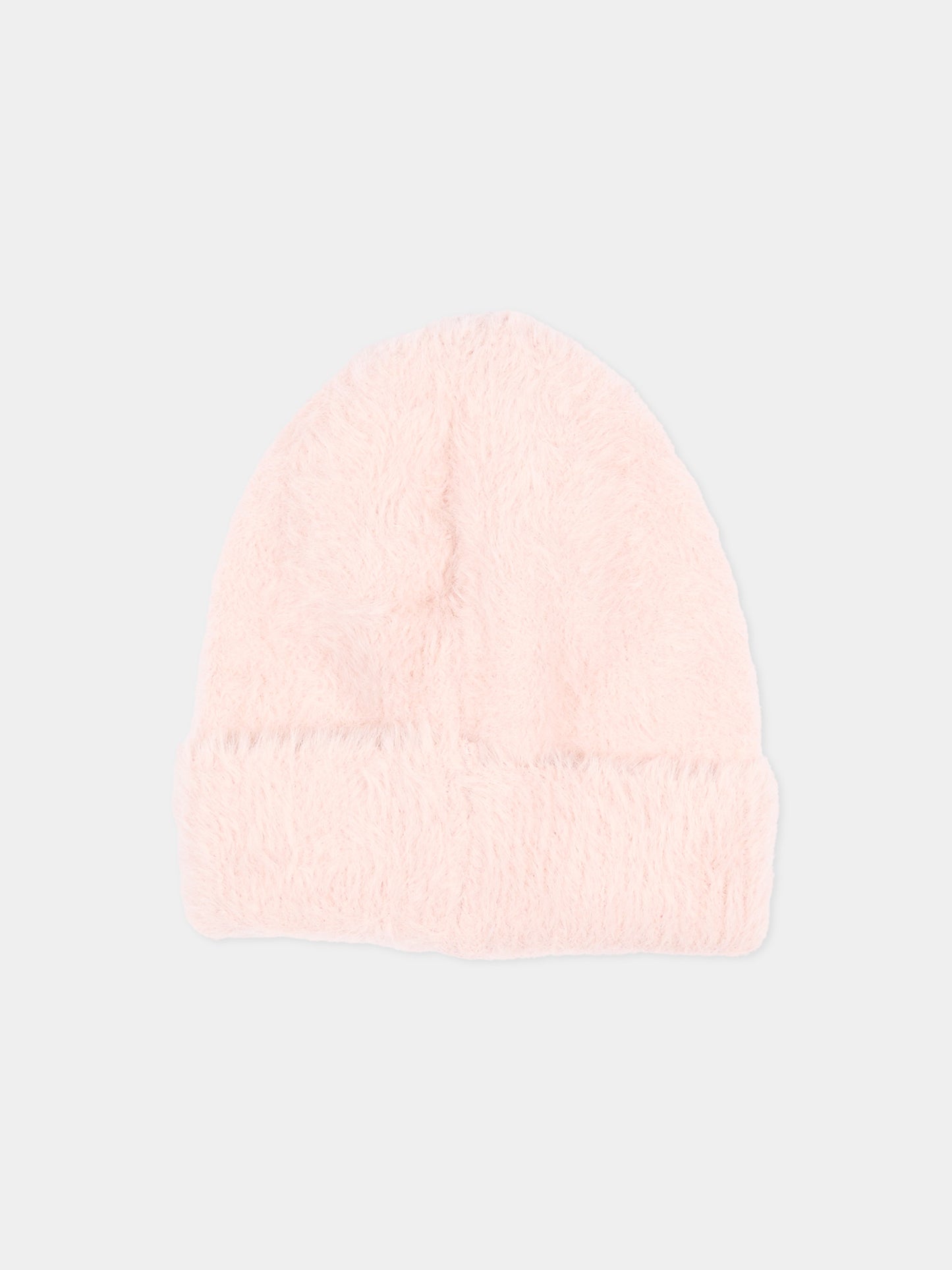 Berretto rosa karin per bambina con risvolto,Molo,7W26S312 8058