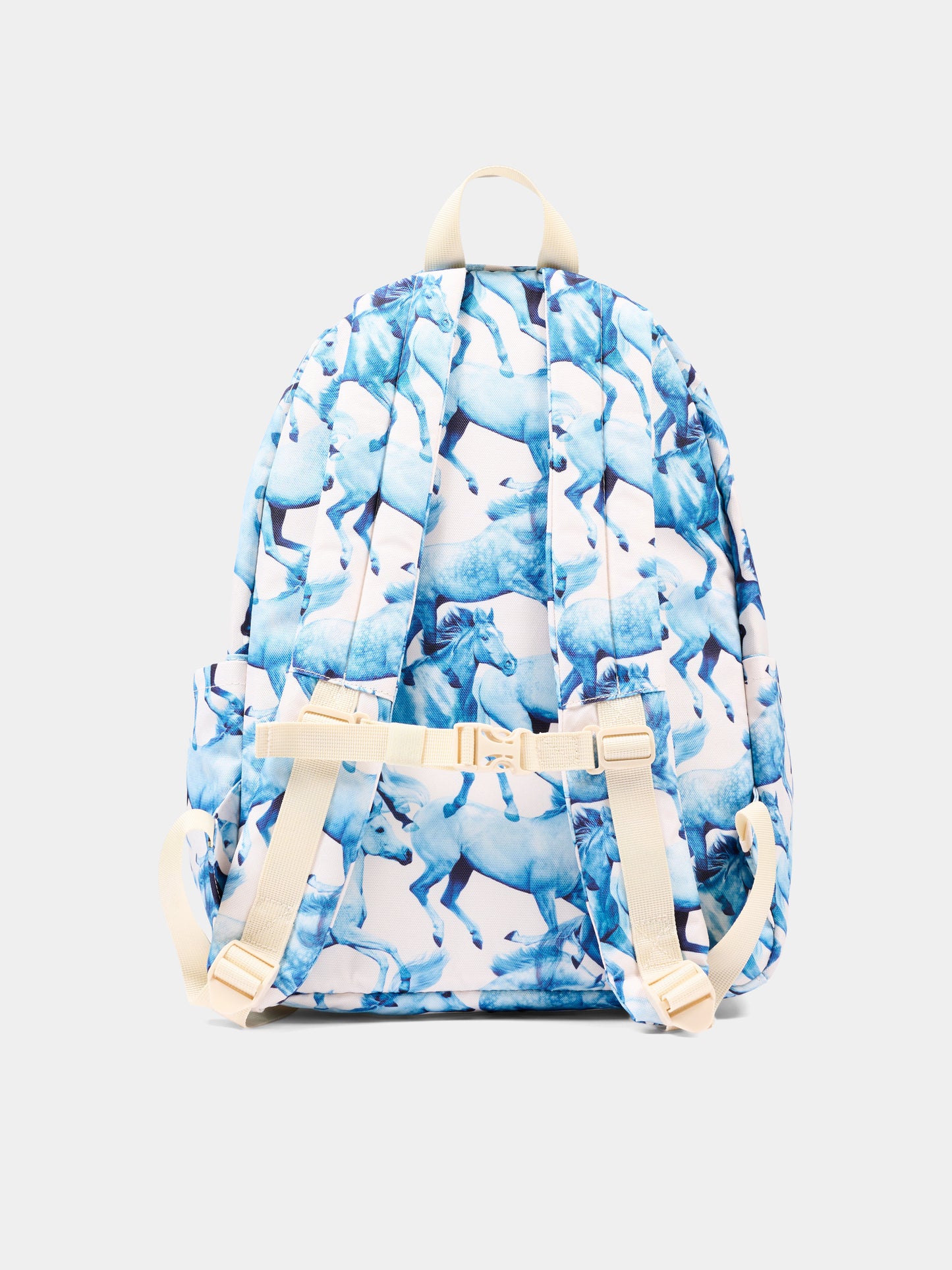 Zaino avorio con cavalli per bambina,Molo,7W26V203 5740