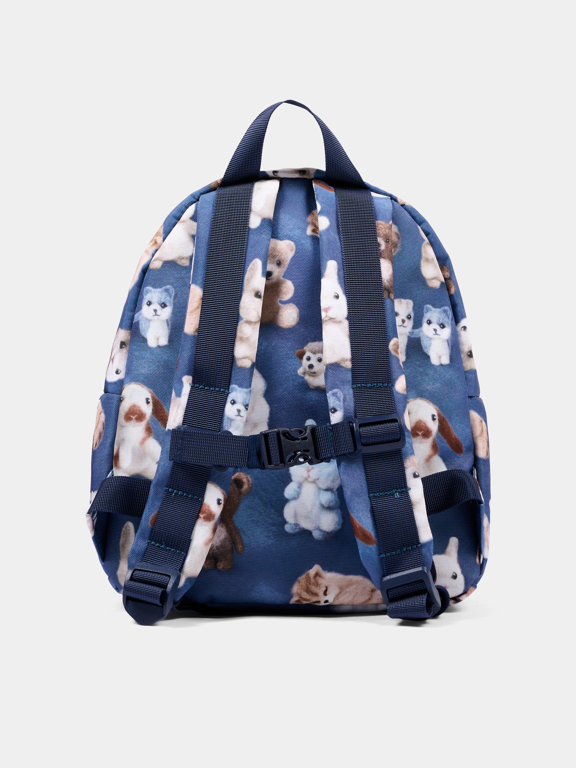 Zaino blu con animali per neonati,Molo,7W26V204 5936