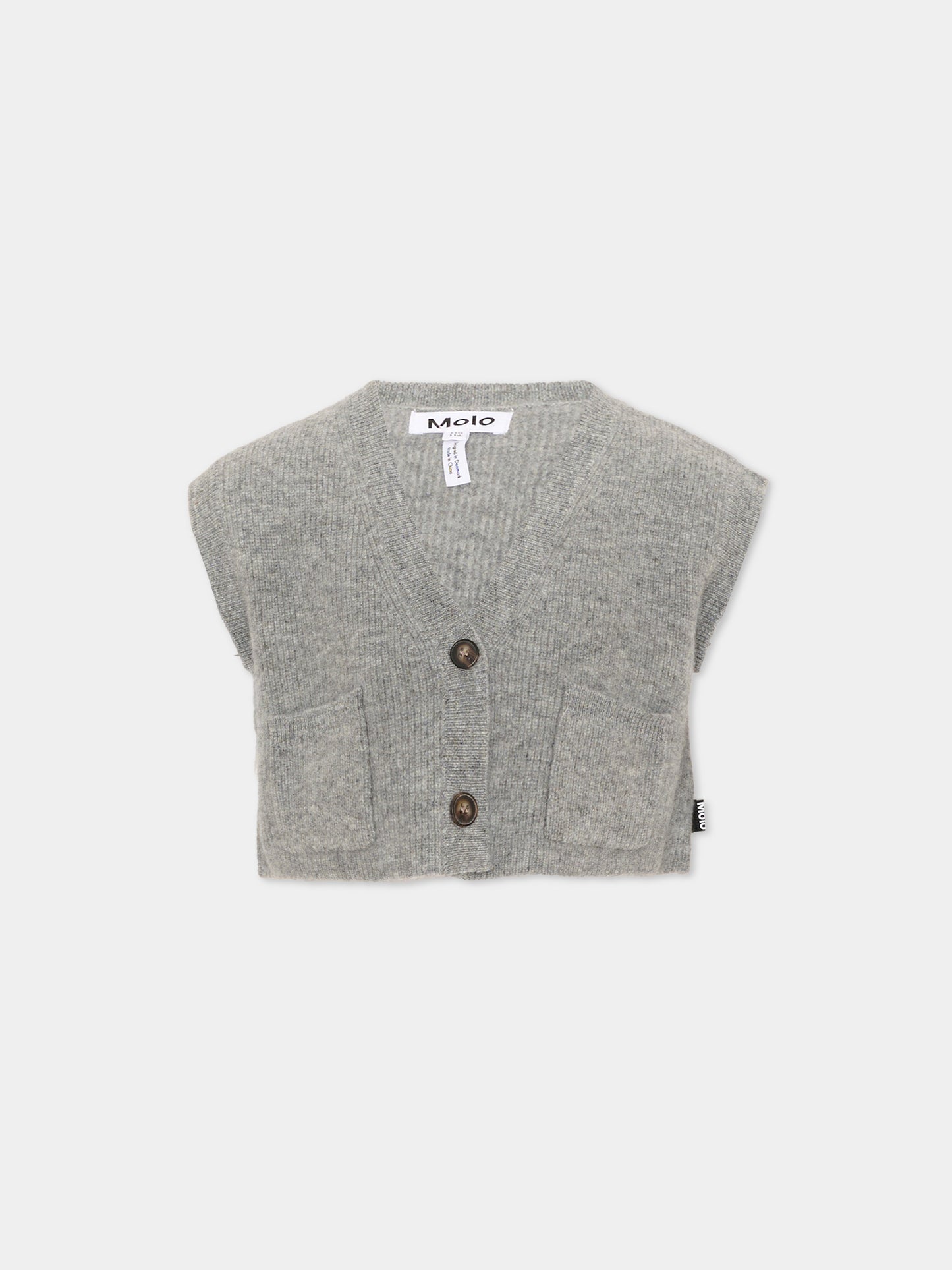 Maglia gilet grigia Gianni per bambino,Molo,2W26K101 1046