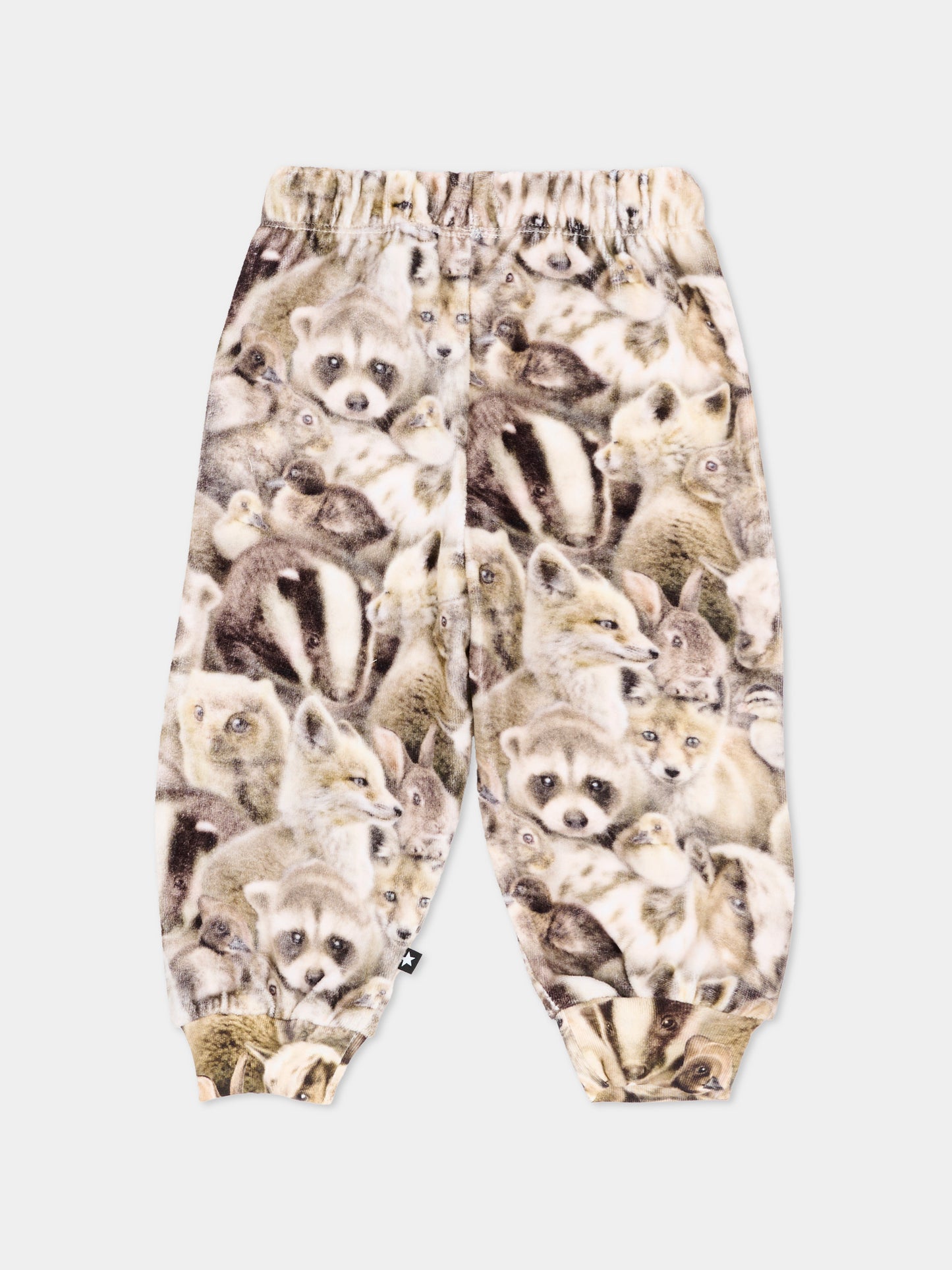 Pantalone beige Simeon per neonati con stampa,Molo,6W26I216 9756