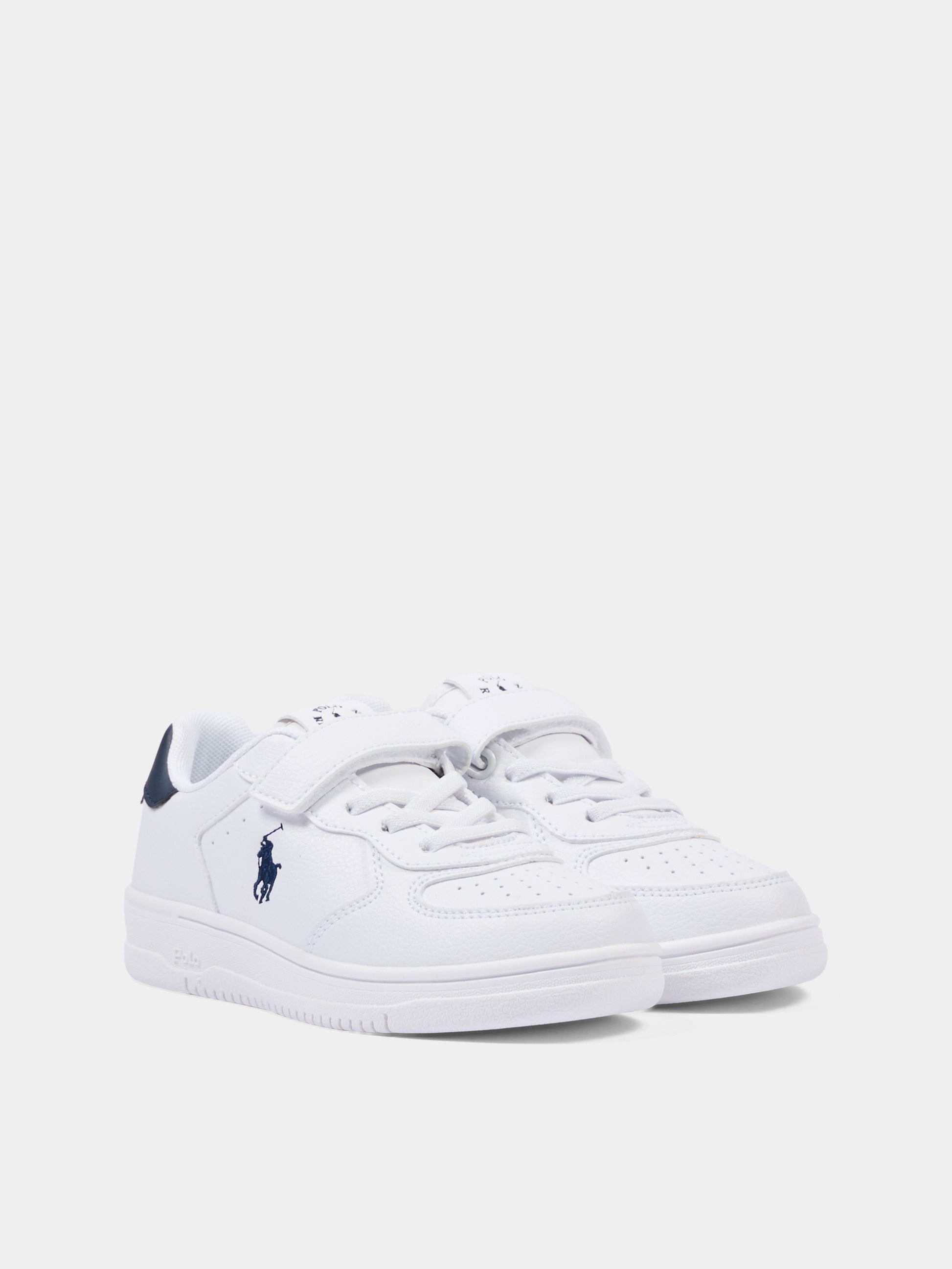 Sneakers bianche per bambini con Polo Pony,Ralph Lauren Kids,RL02438102