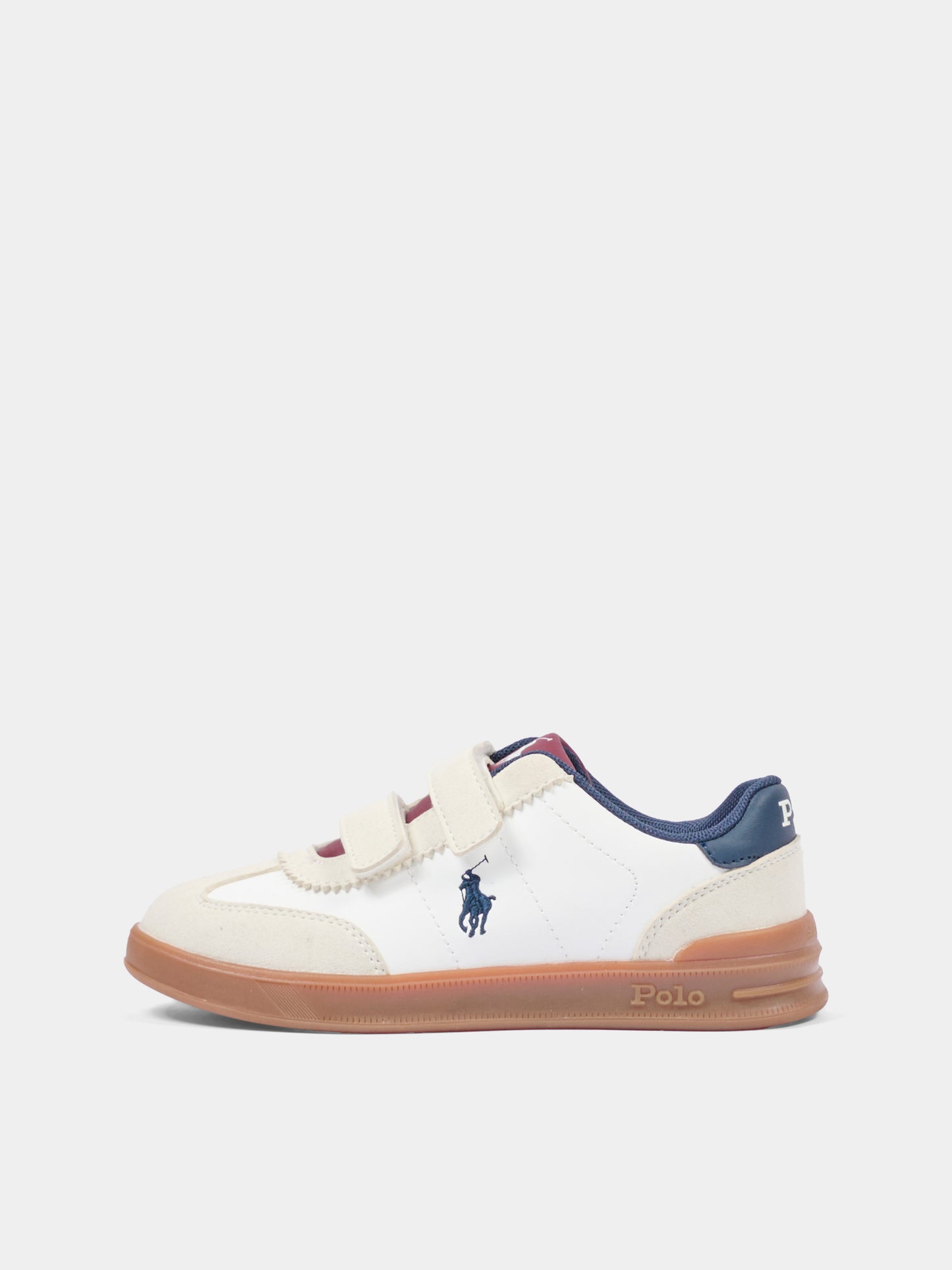 Sneakers bianche per bambino con Polo Pony,Ralph Lauren Kids,RL04997104