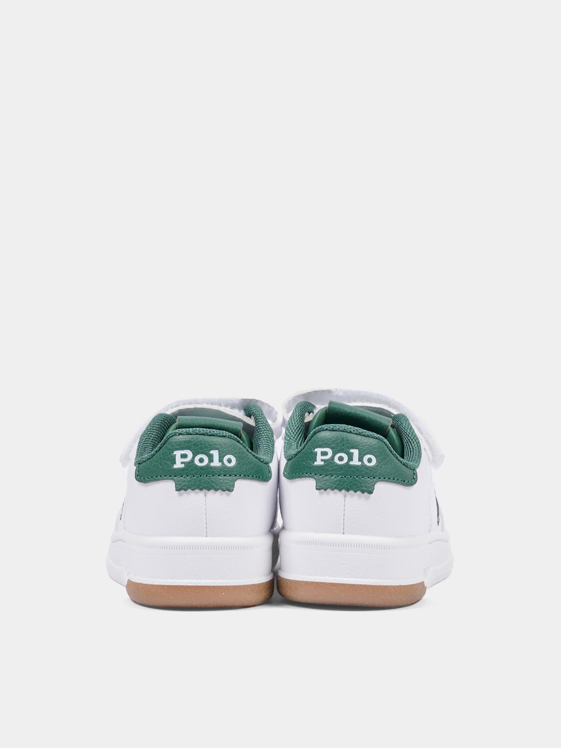 Sneakers bianche per bambino con Polo Pony,Ralph Lauren Kids,RL05549101