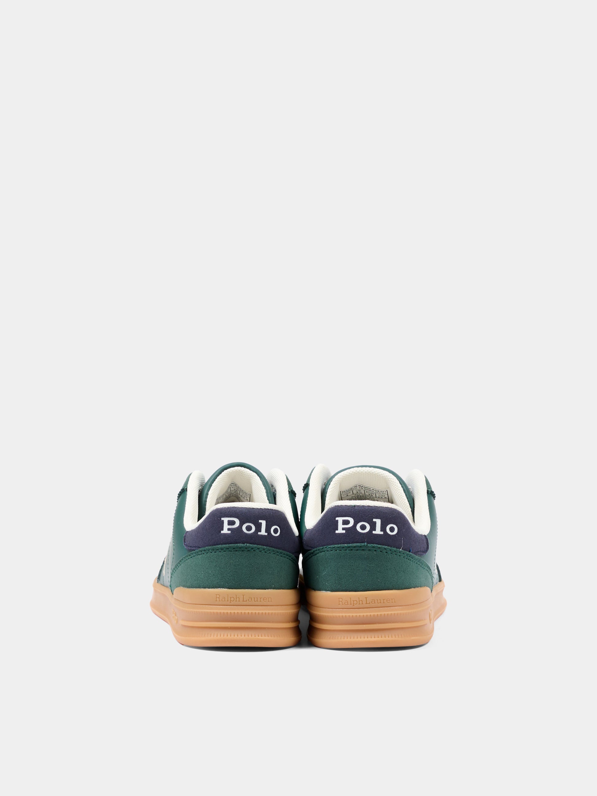 Sneakers verdi per bambino con Polo pony,Ralph Lauren Kids,RL05860301