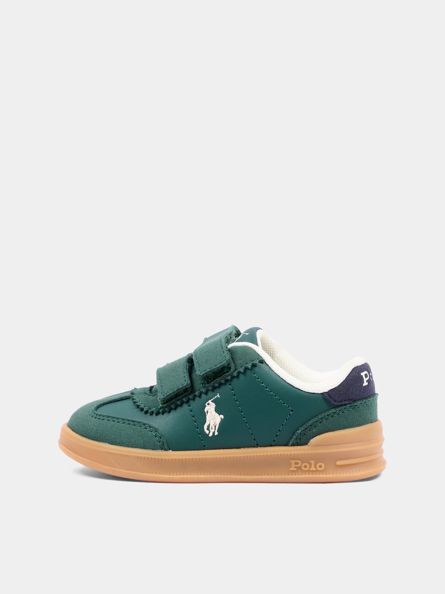 Sneakers verdi per bambino con Polo Pony,Ralph Lauren Kids,RL05865301
