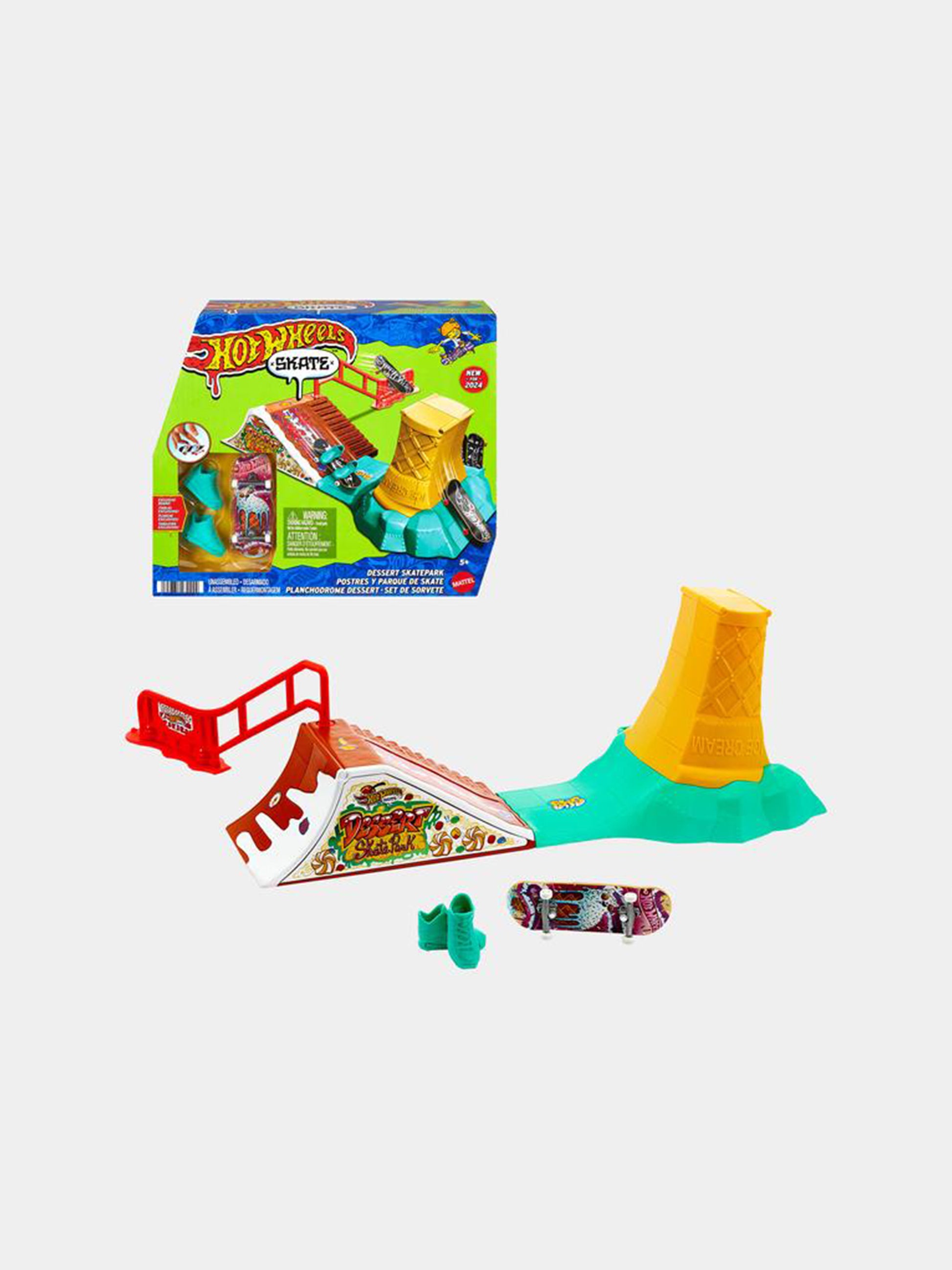 Dessert Skate Park per bambino,Hot Wheels,HGT91 HXK91