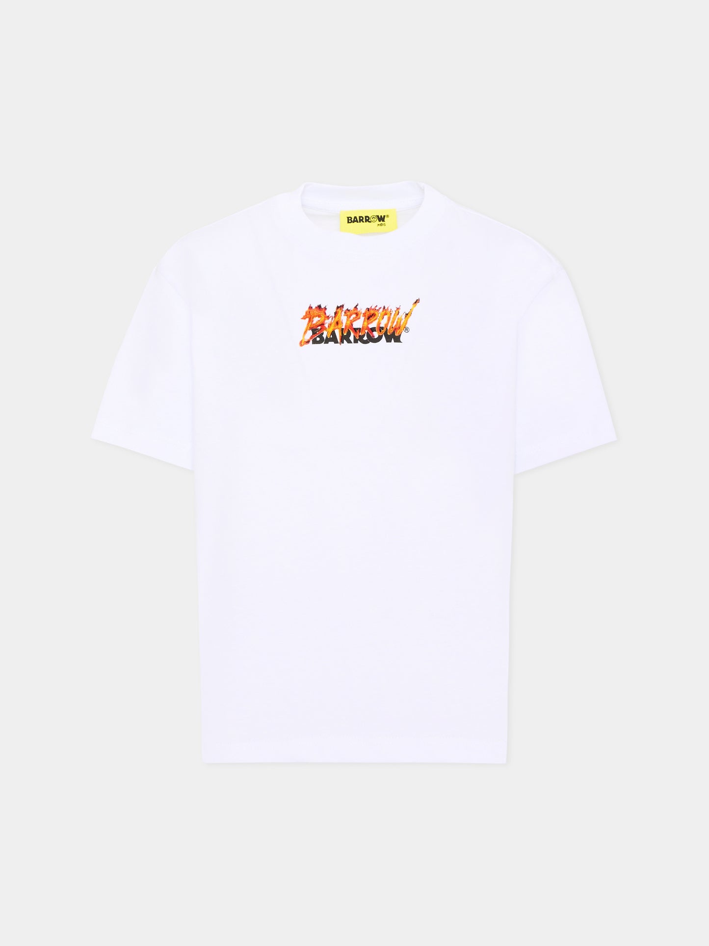 T-Shirt bianca per bambino con logo,Barrow,F6BKJBTH088 002