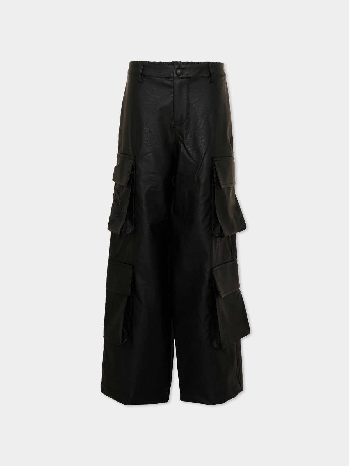 Pantalone nero per bambina cargo,Barrow,F6BKJGPA147 110