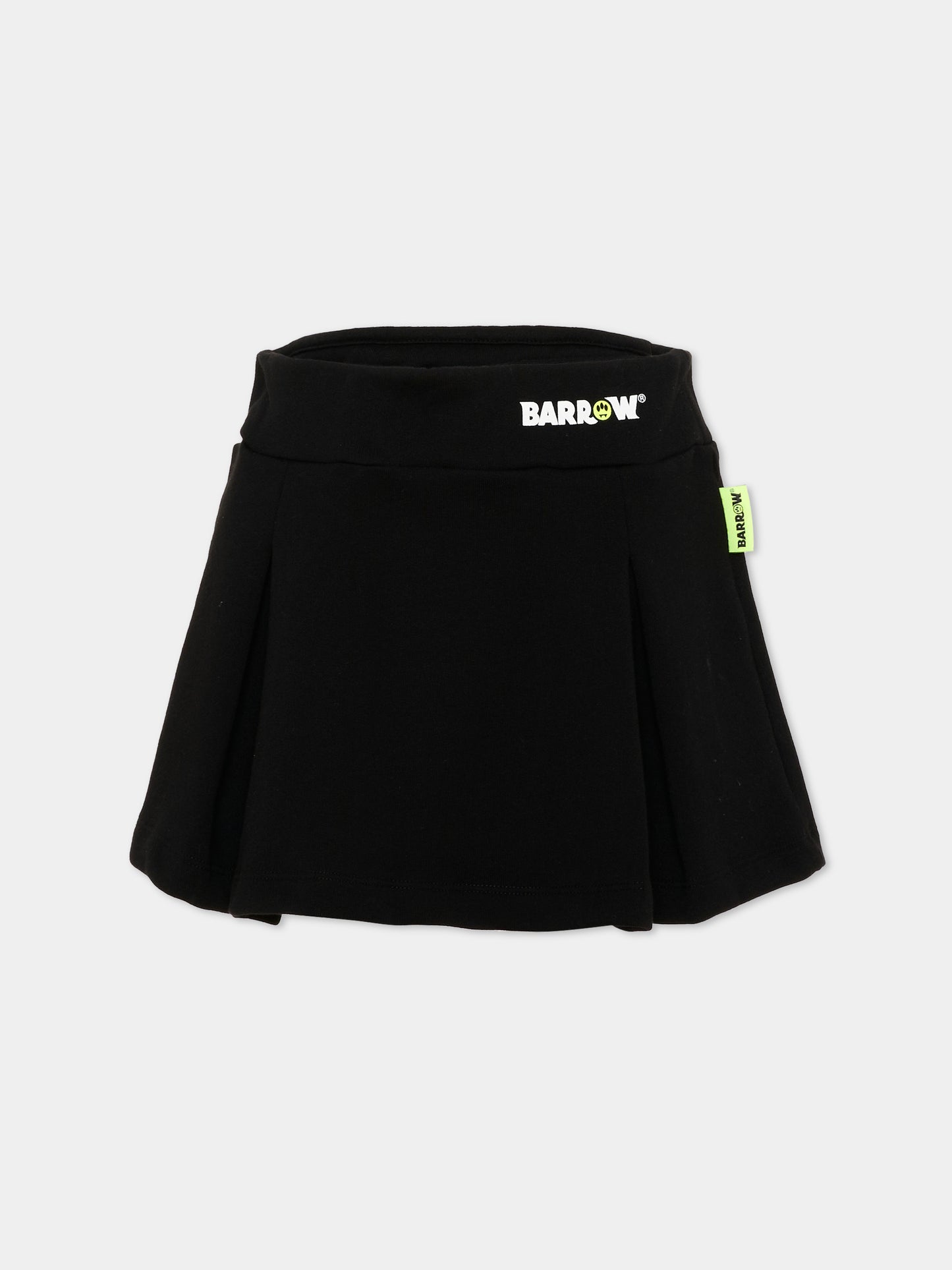 Gonna nera per bambina con logo,Barrow,F6BKJGSK010 110