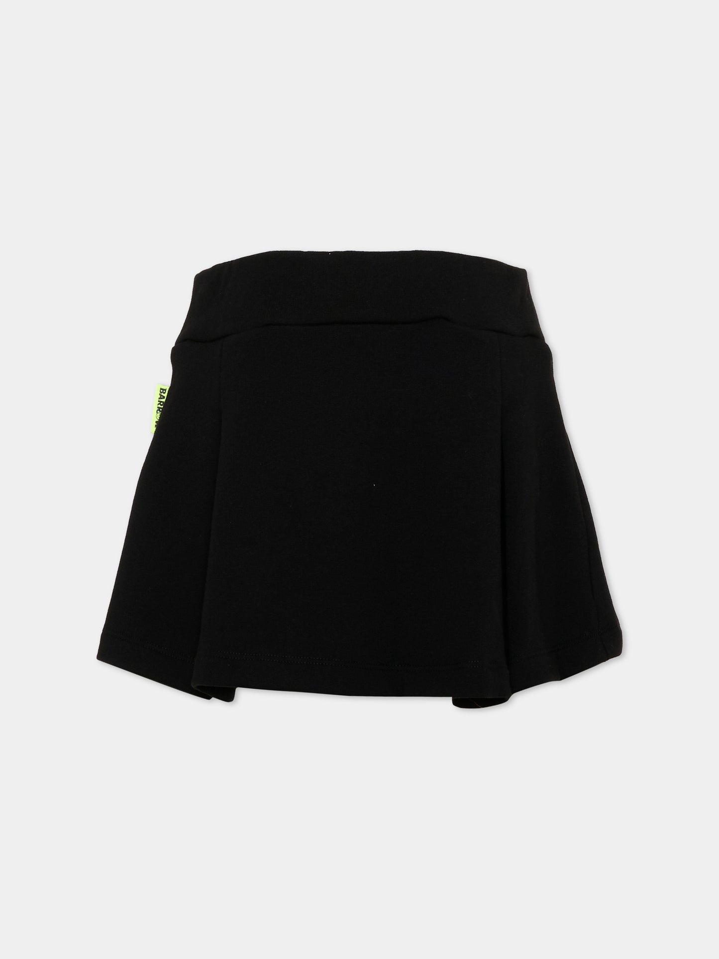 Gonna nera per bambina con logo,Barrow,F6BKJGSK010 110