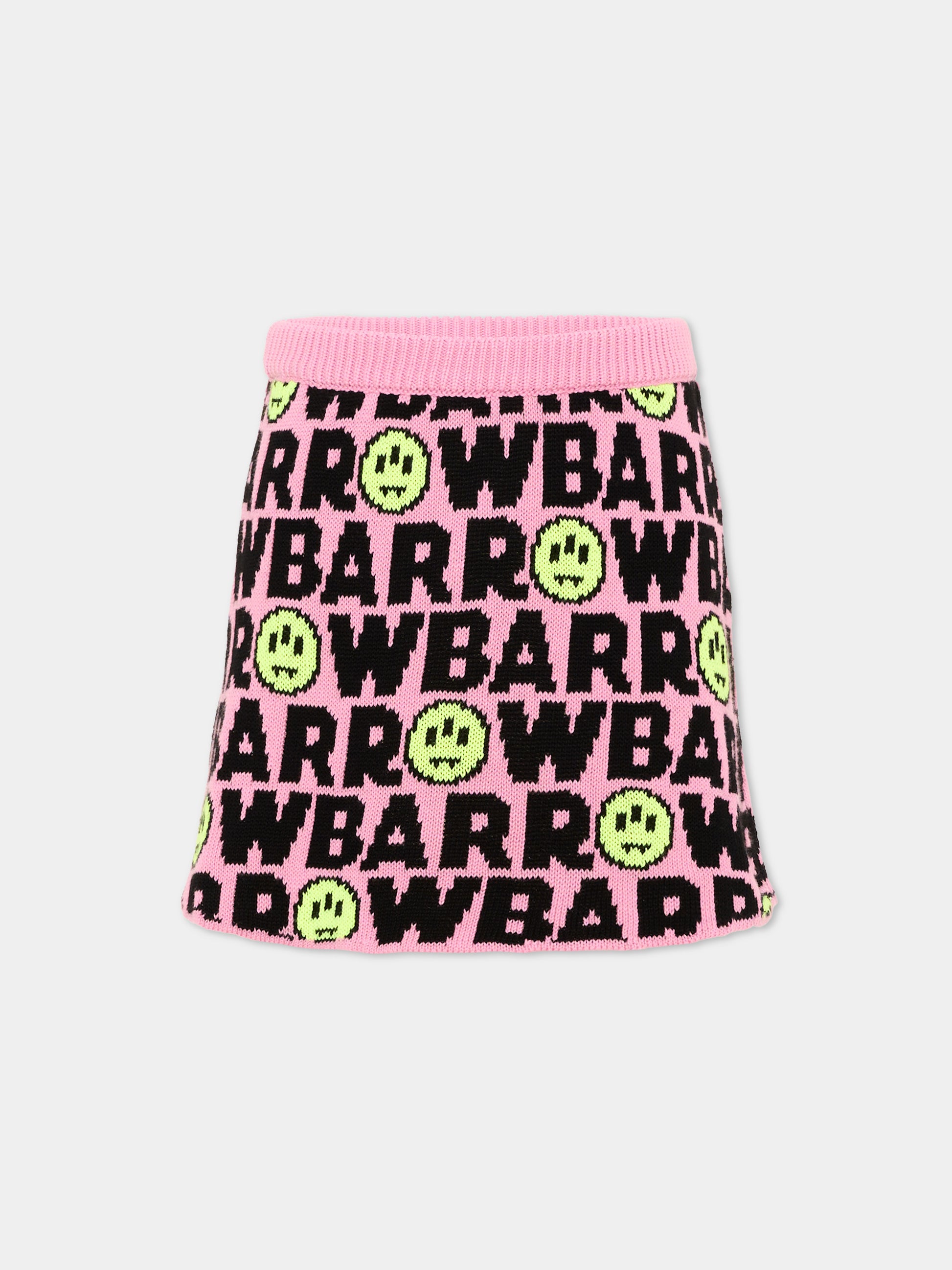 Gonna rosa per bambina con logo,Barrow,F6BKJGSK045 409