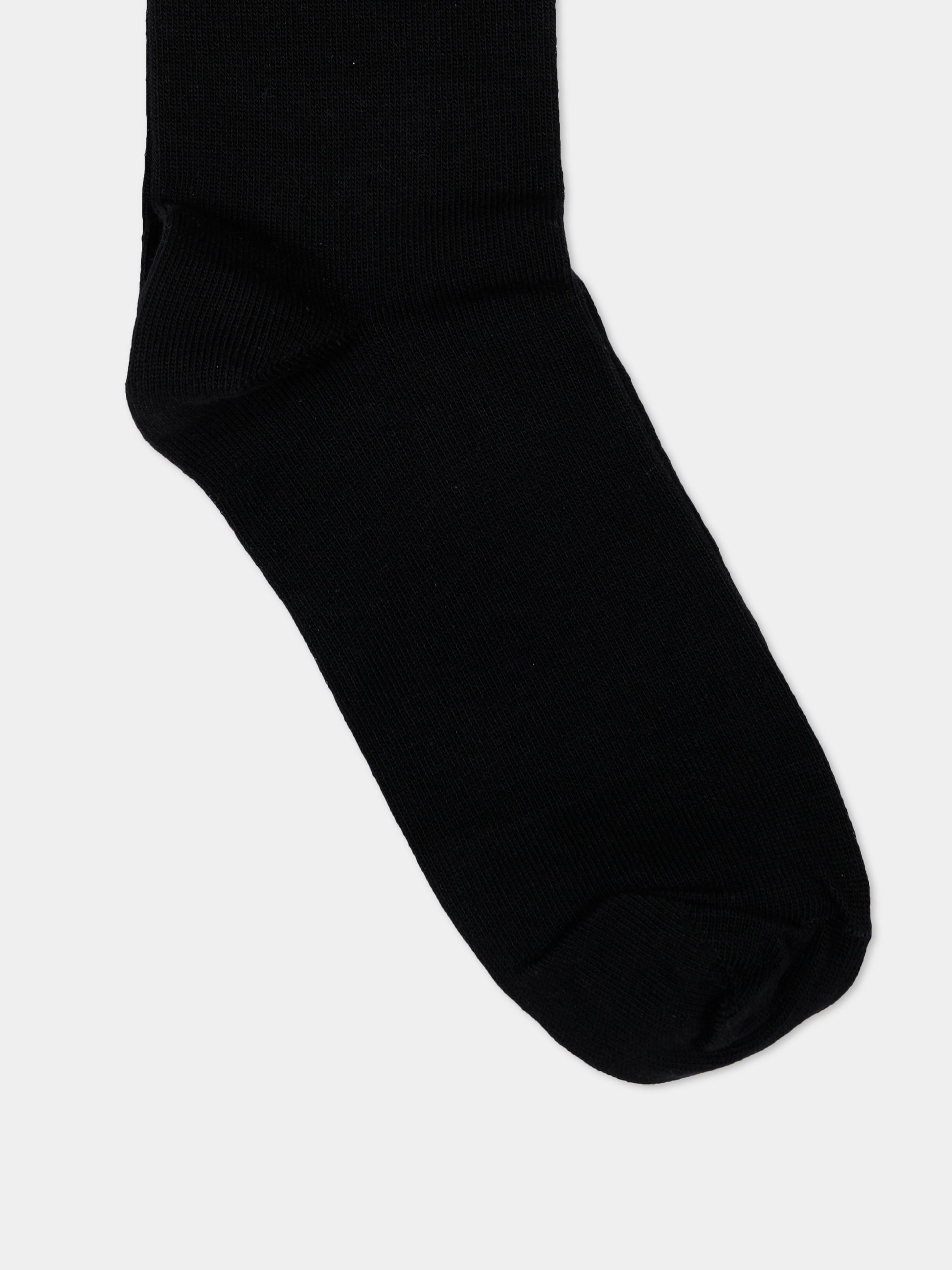 Calza Spugna nera per bambina con logo,Barrow,F6BKJGSO096 110