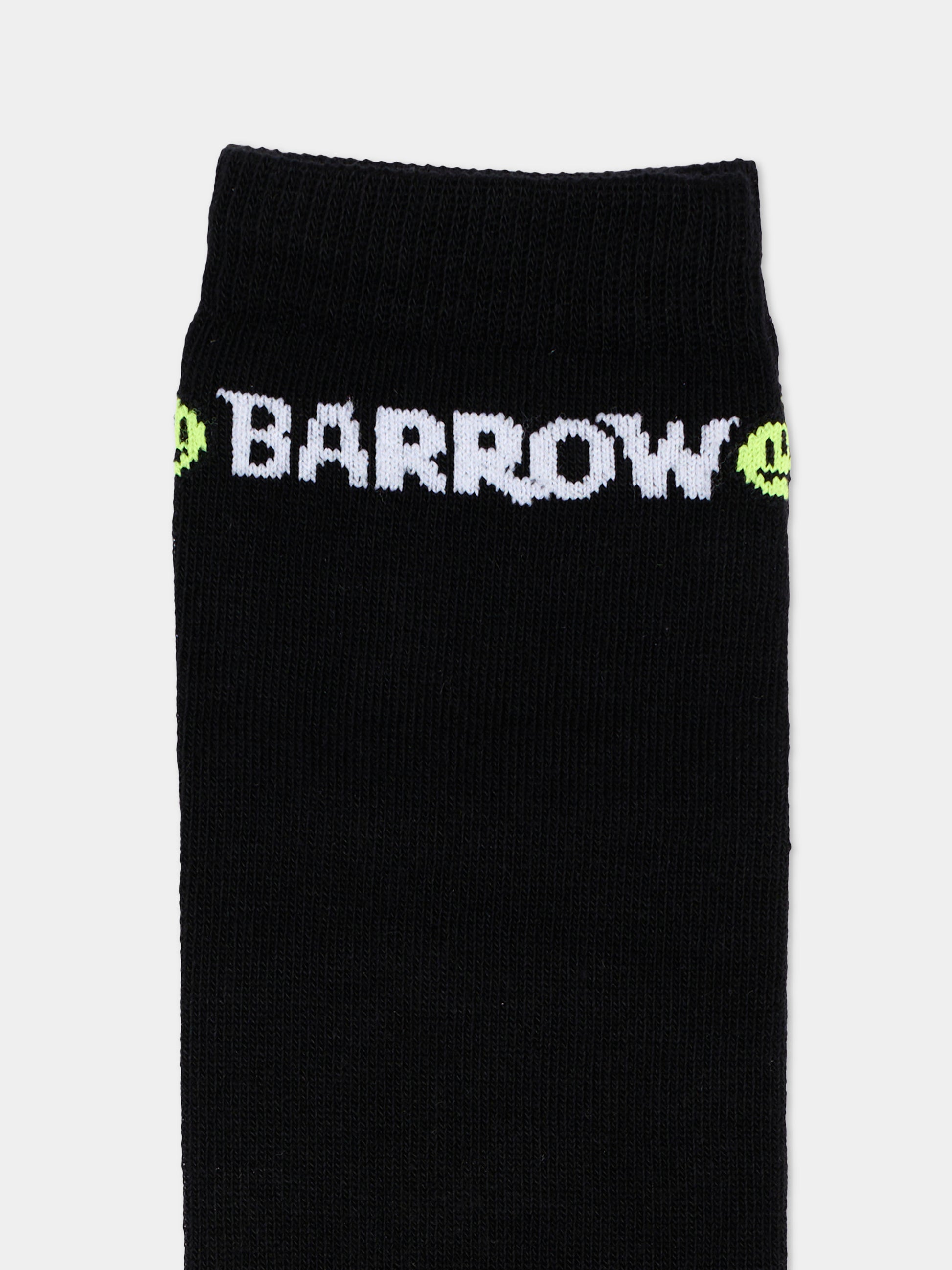 Calza Spugna nera per bambina con logo,Barrow,F6BKJGSO096 110