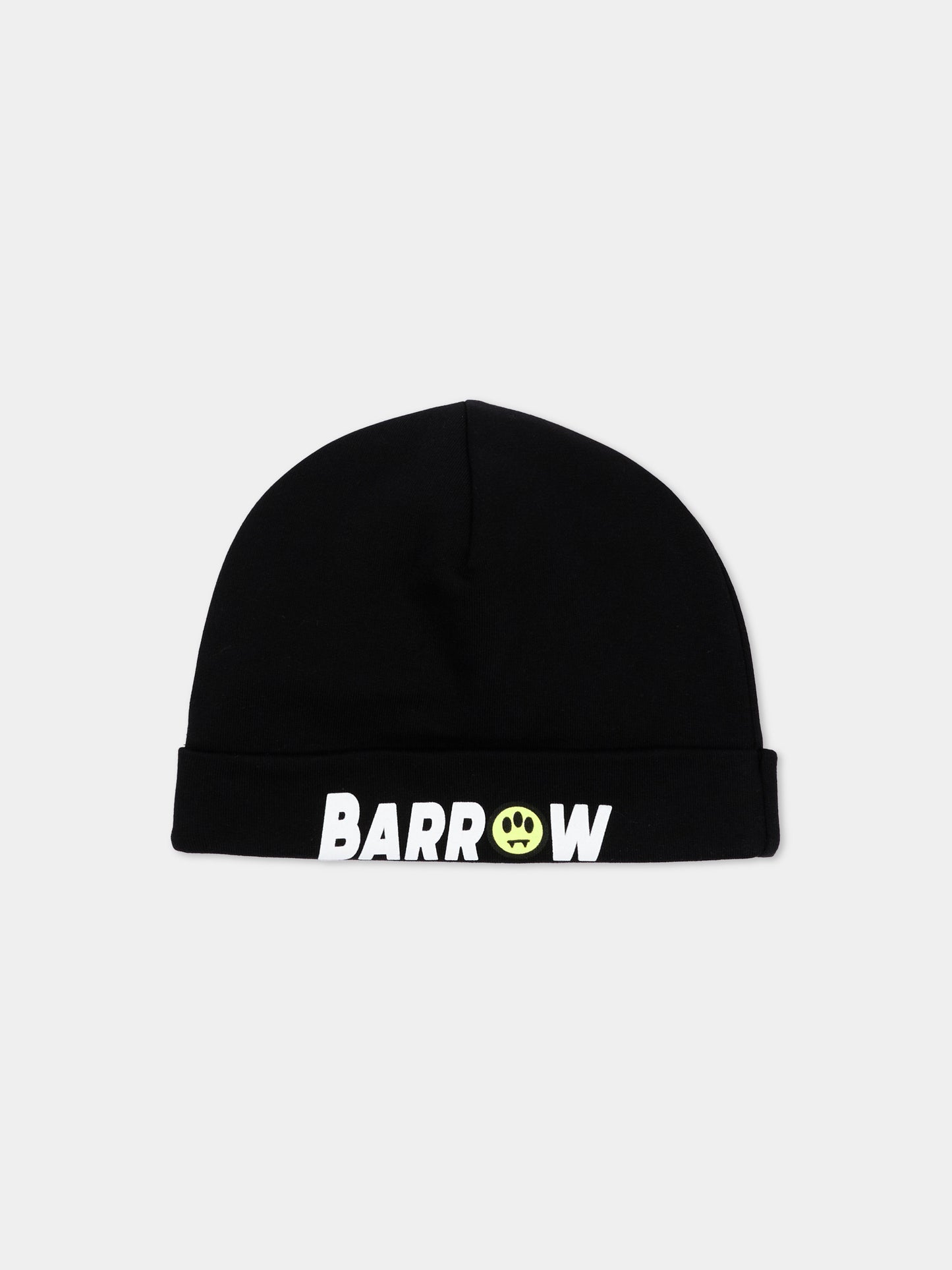 Berretto nero per bambini con logo,Barrow,F6BKJUHT112 110