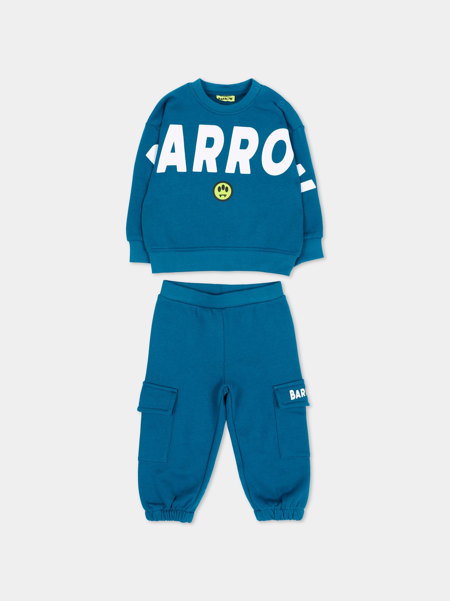 Completo sportivo lungo verde con stampa,Barrow,F6BKUNSF189 059