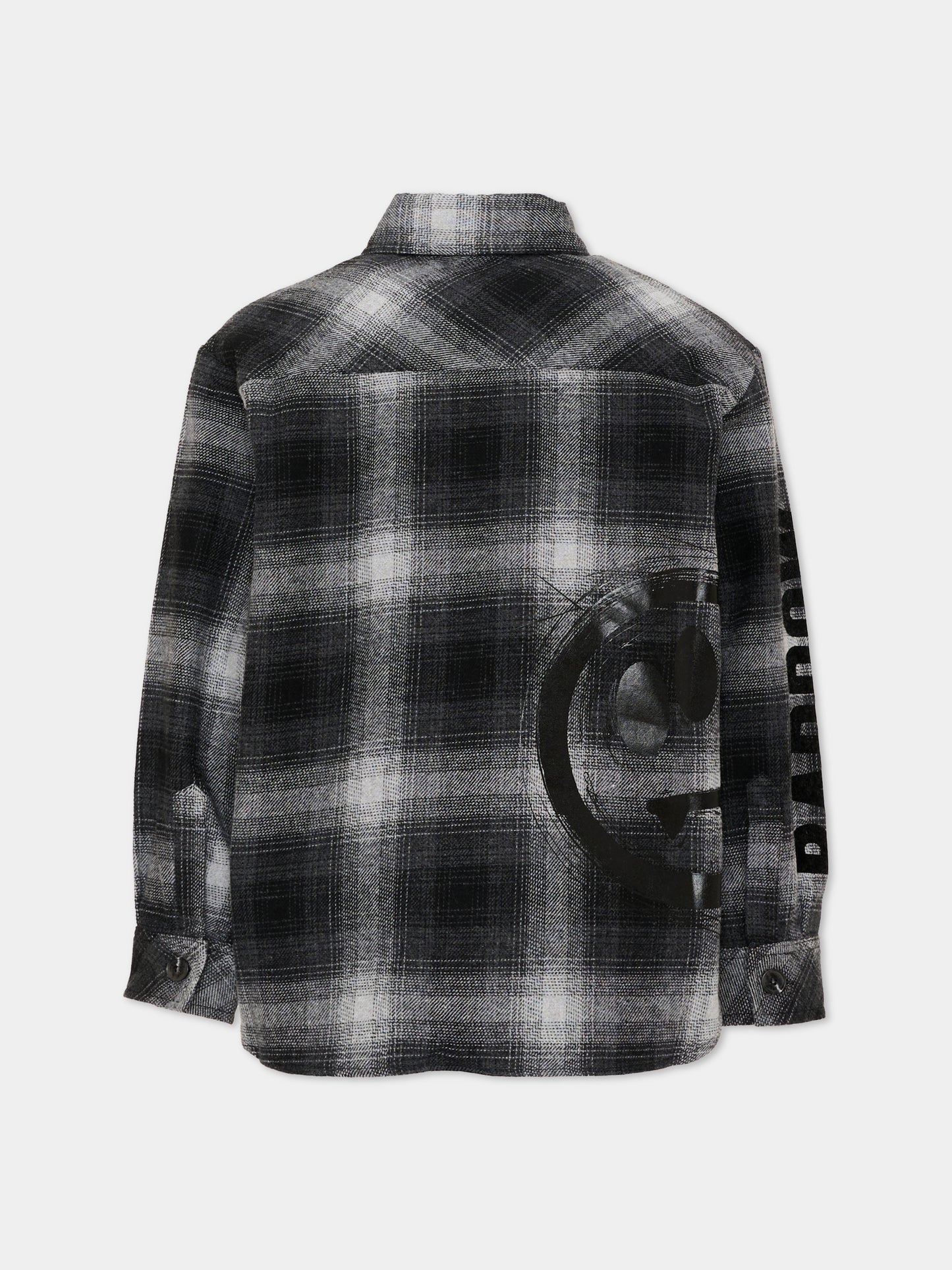 Camicia nera per bambino con logo,Barrow,F6BKJBSI076 110